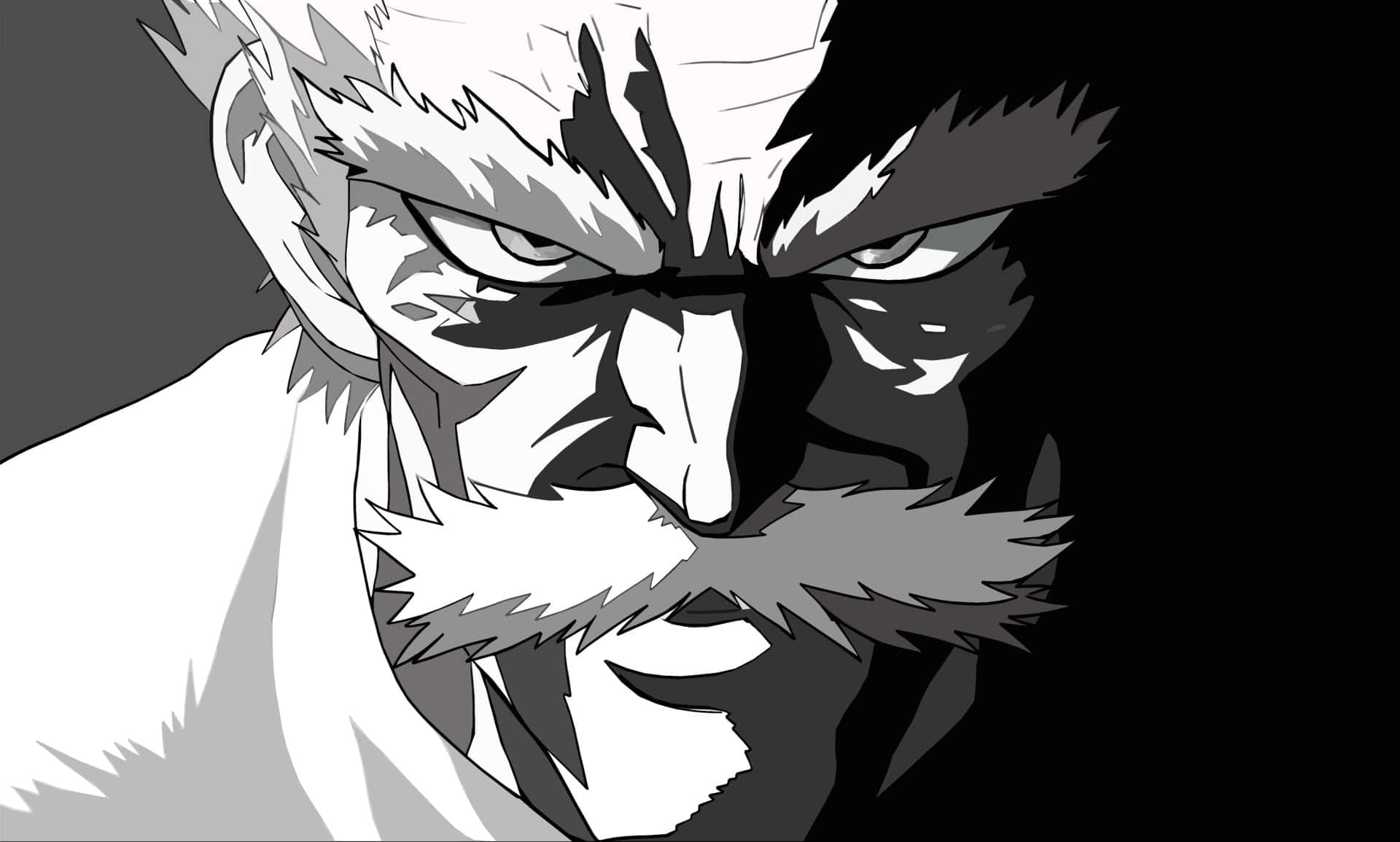 One Punch Man, Bang, wild white hair, Full HD Desktop Wallpaper