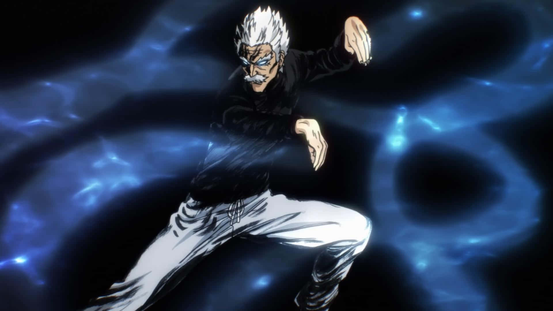 One Punch Man, Bang, white hair, Full HD Desktop Wallpaper