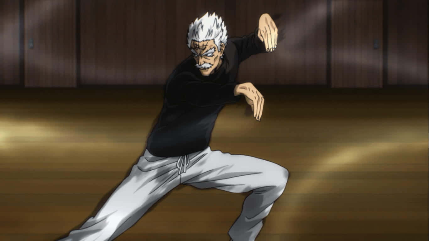 One Punch Man, Bang, white hair, HD Desktop Wallpaper
