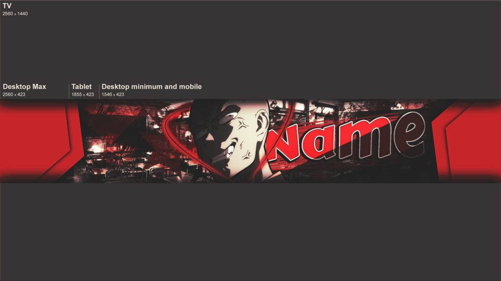 One Punch Man, YouTube Banner, red glowing eyes, SD Desktop Wallpaper