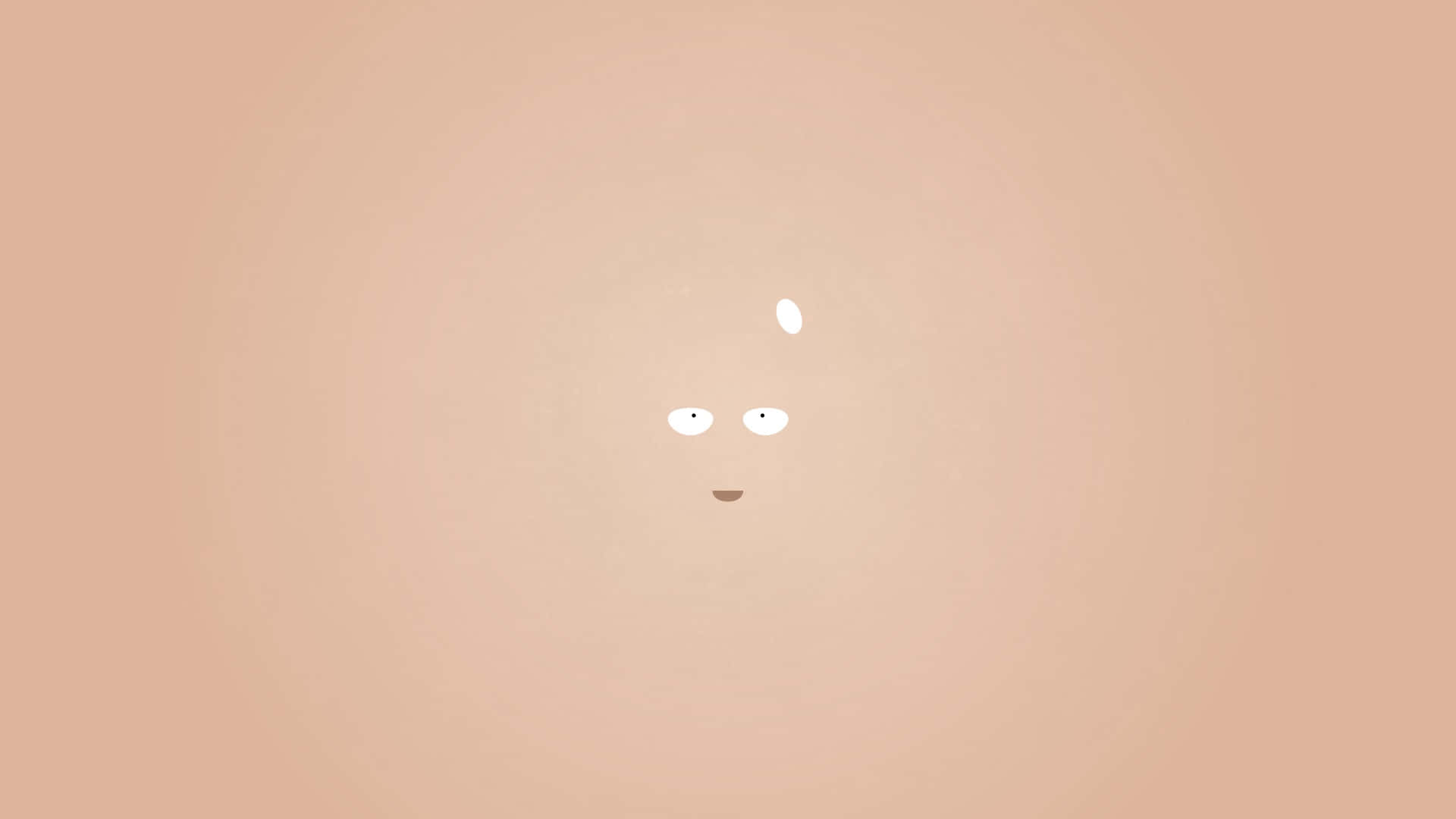 One Punch Man, minimalist abstract face, two eyes, Full HD Desktop Wallpaper