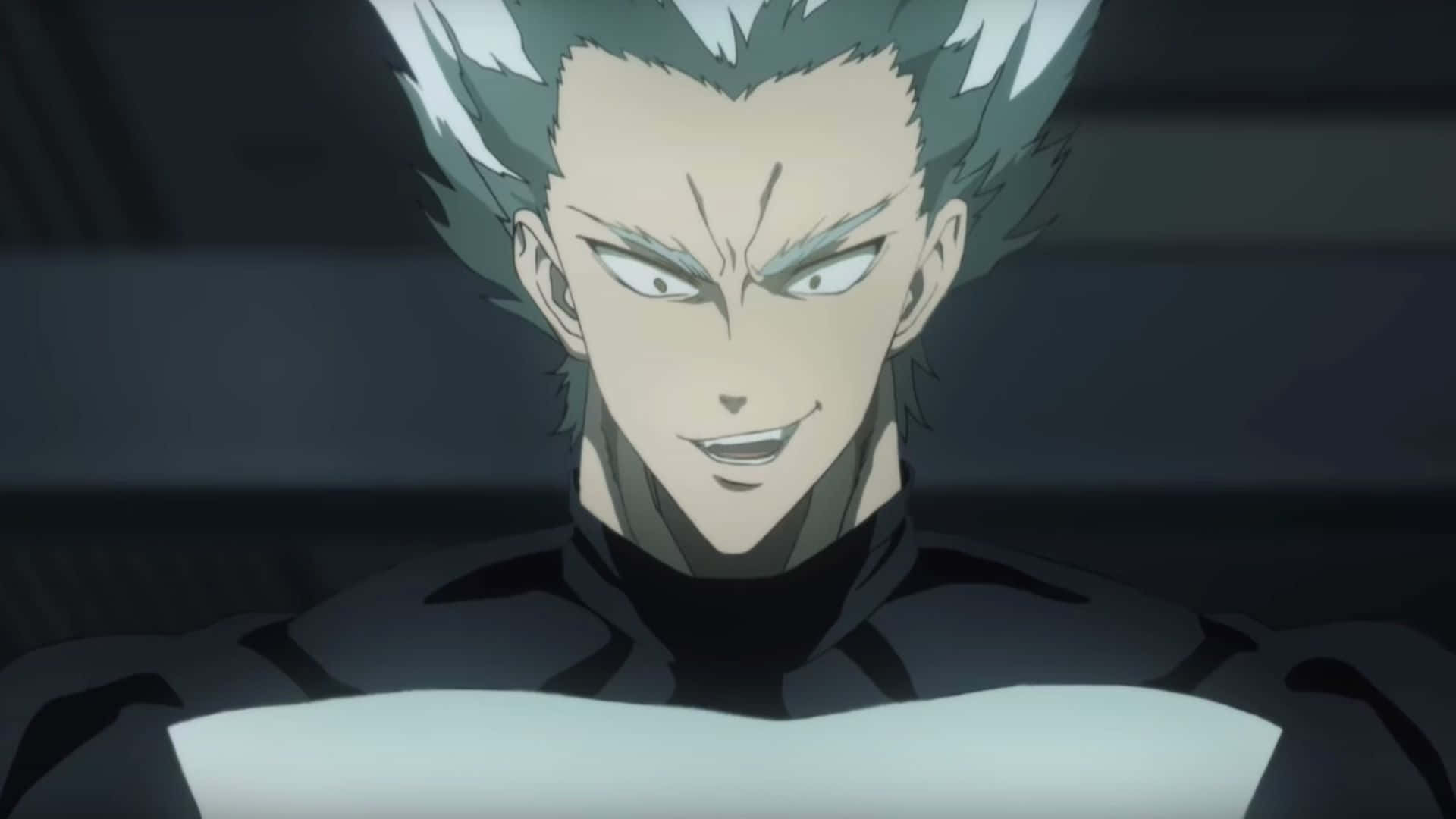 One Punch Man Season 2, spiky green hair, intense eyes, Full HD Desktop Wallpaper