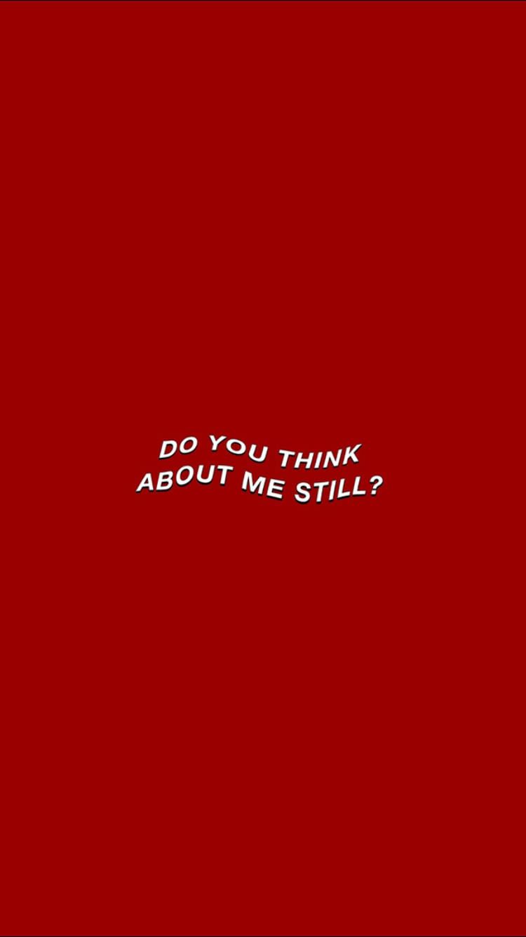 One Sided Love, Think About Me, red, HD Phone Wallpaper