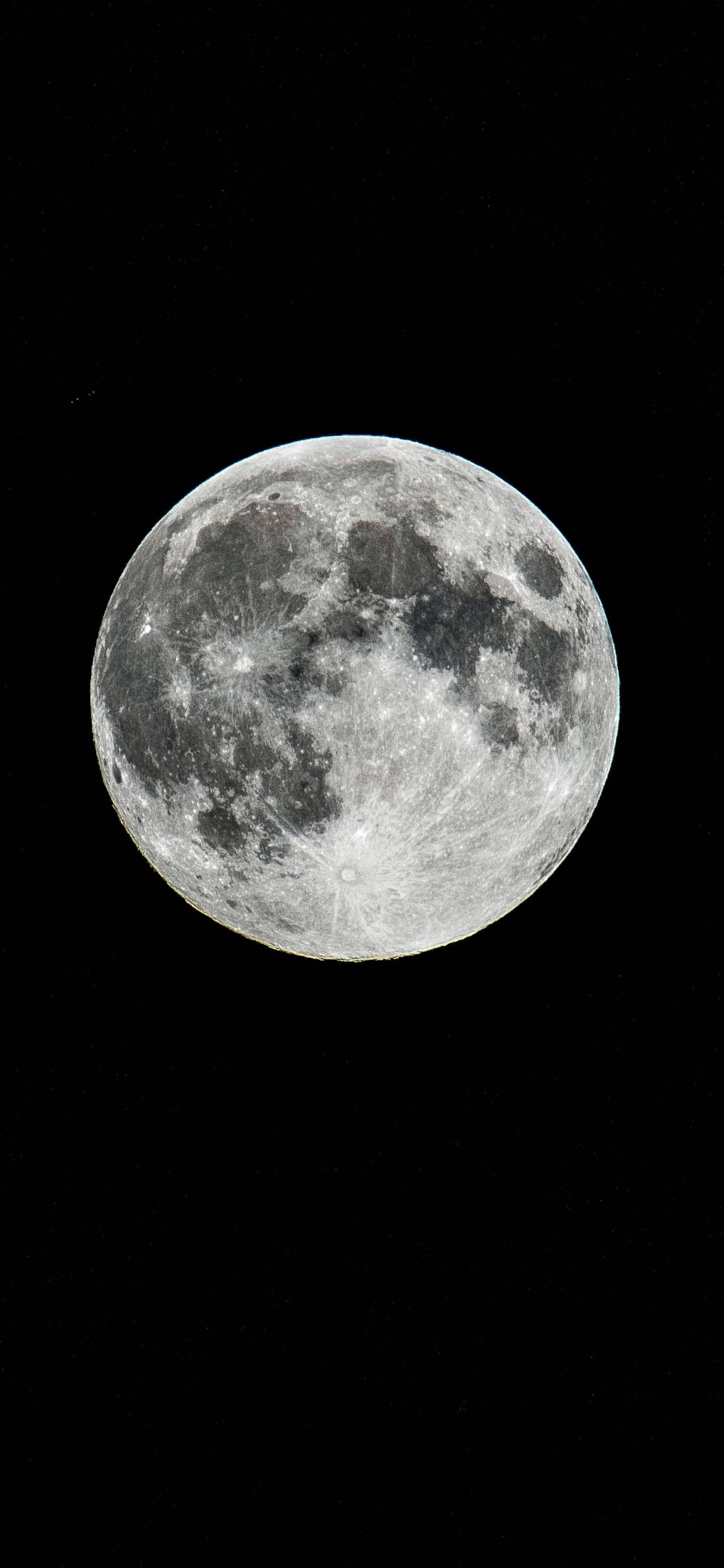 Oneplus 7 Pro, Moon, craters, 2K Phone Wallpaper
