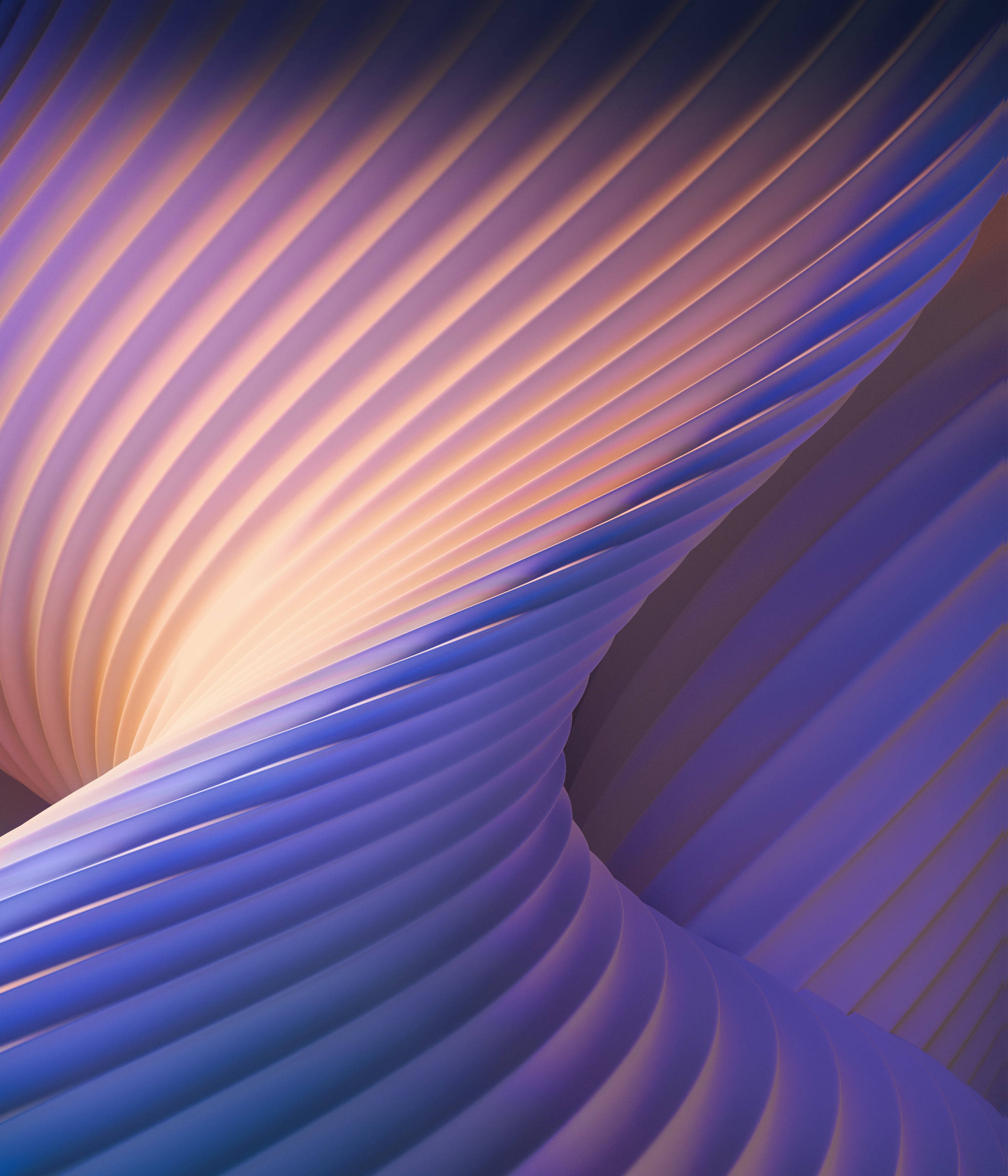 OnePlus 7 Pro, Spiral Ribs, gradient purple, 2K Phone Wallpaper