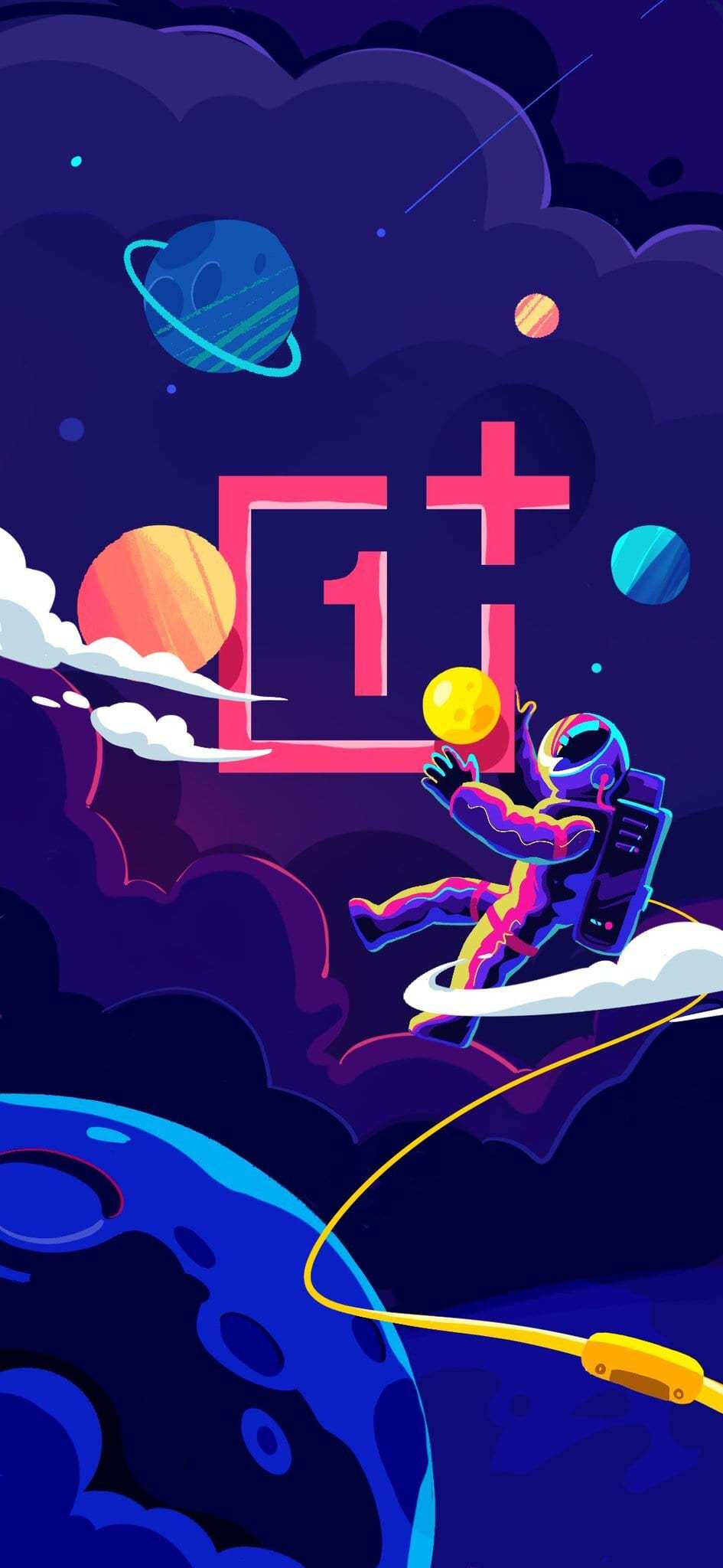 OnePlus 8 Pro, OnePlus logo, astronaut, Full HD Phone Wallpaper
