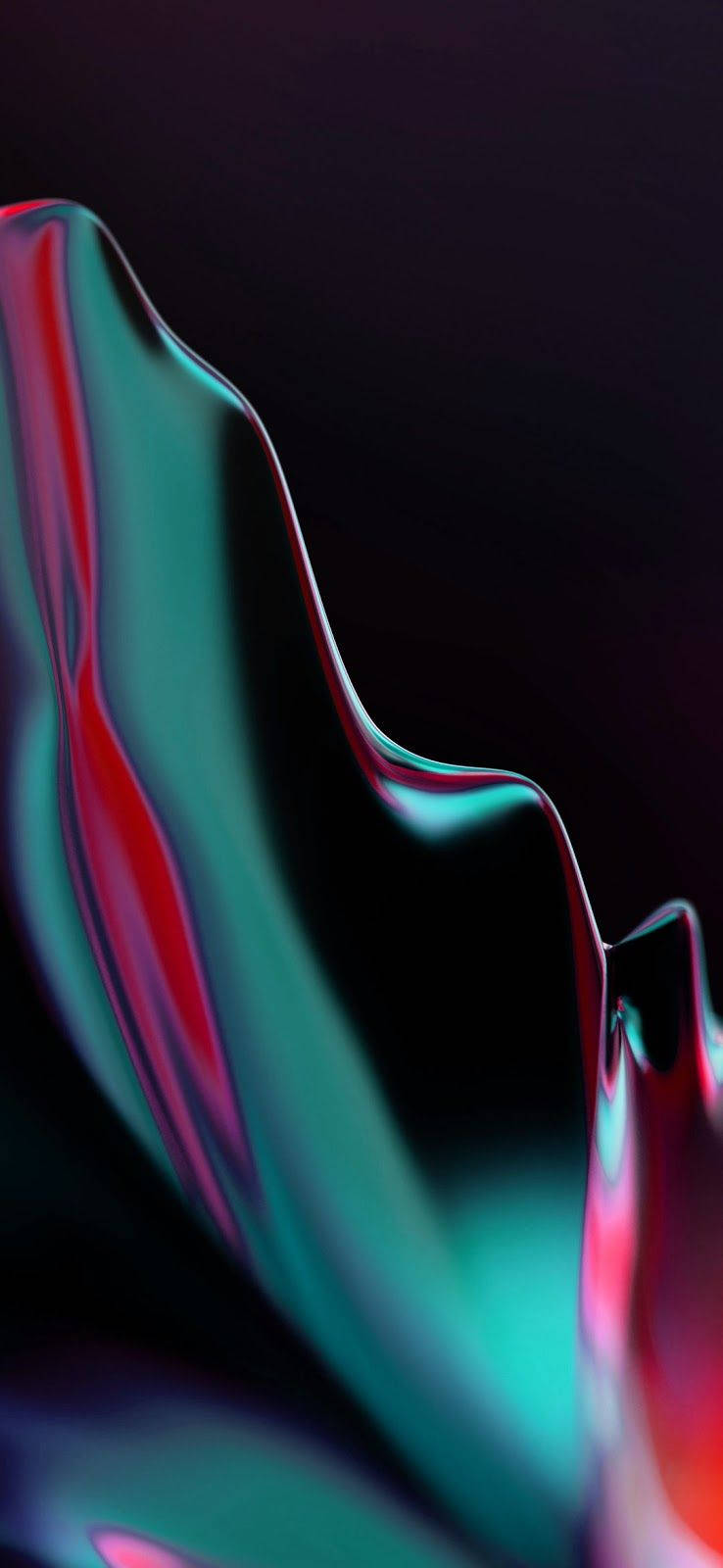 Oneplus 8 Pro, glossy red, teal, HD Phone Wallpaper
