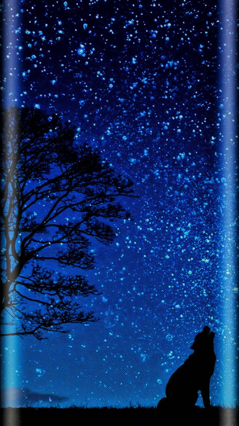 Oneplus 8 Pro, starry night sky, silhouetted tree, HD Phone Wallpaper