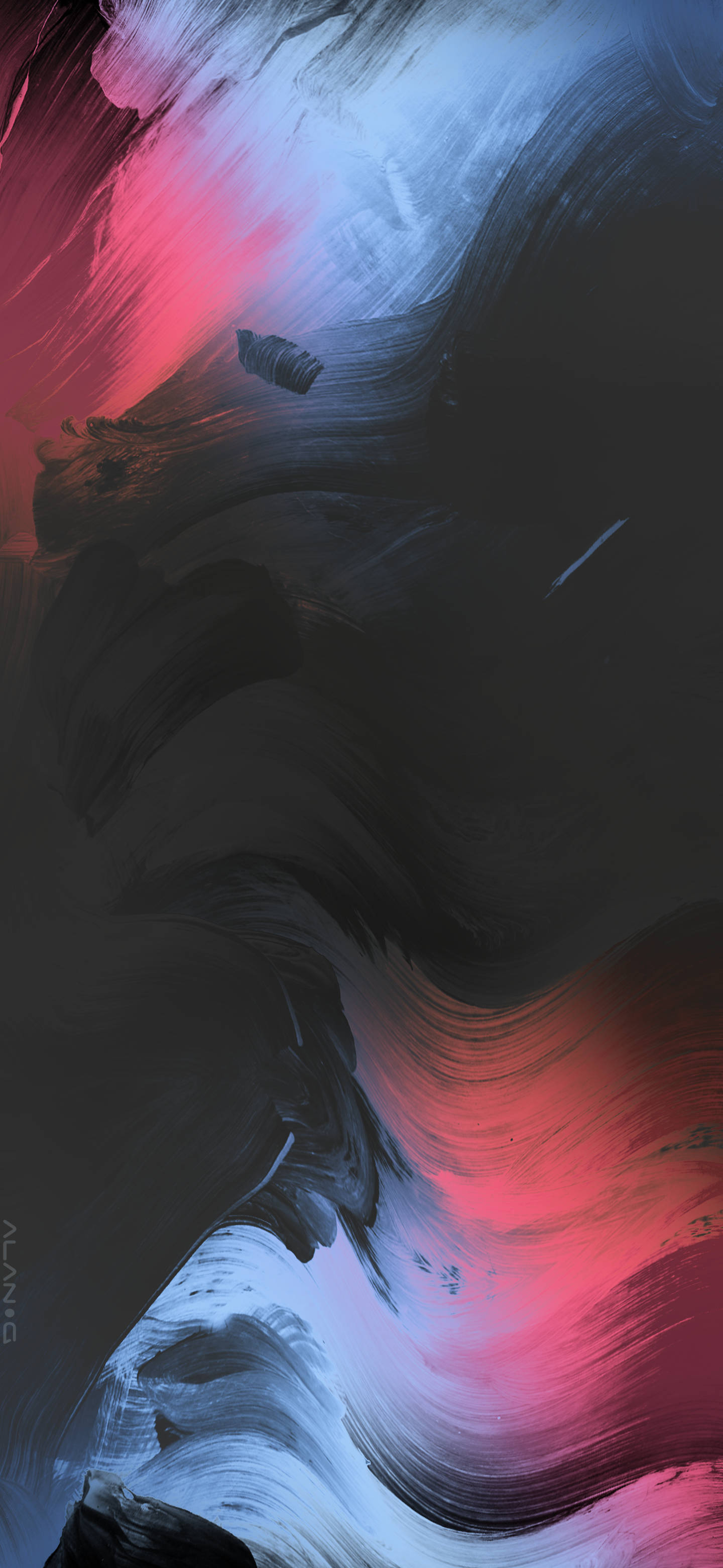 OnePlus 9 Pro, red, blue, 2K Phone Wallpaper