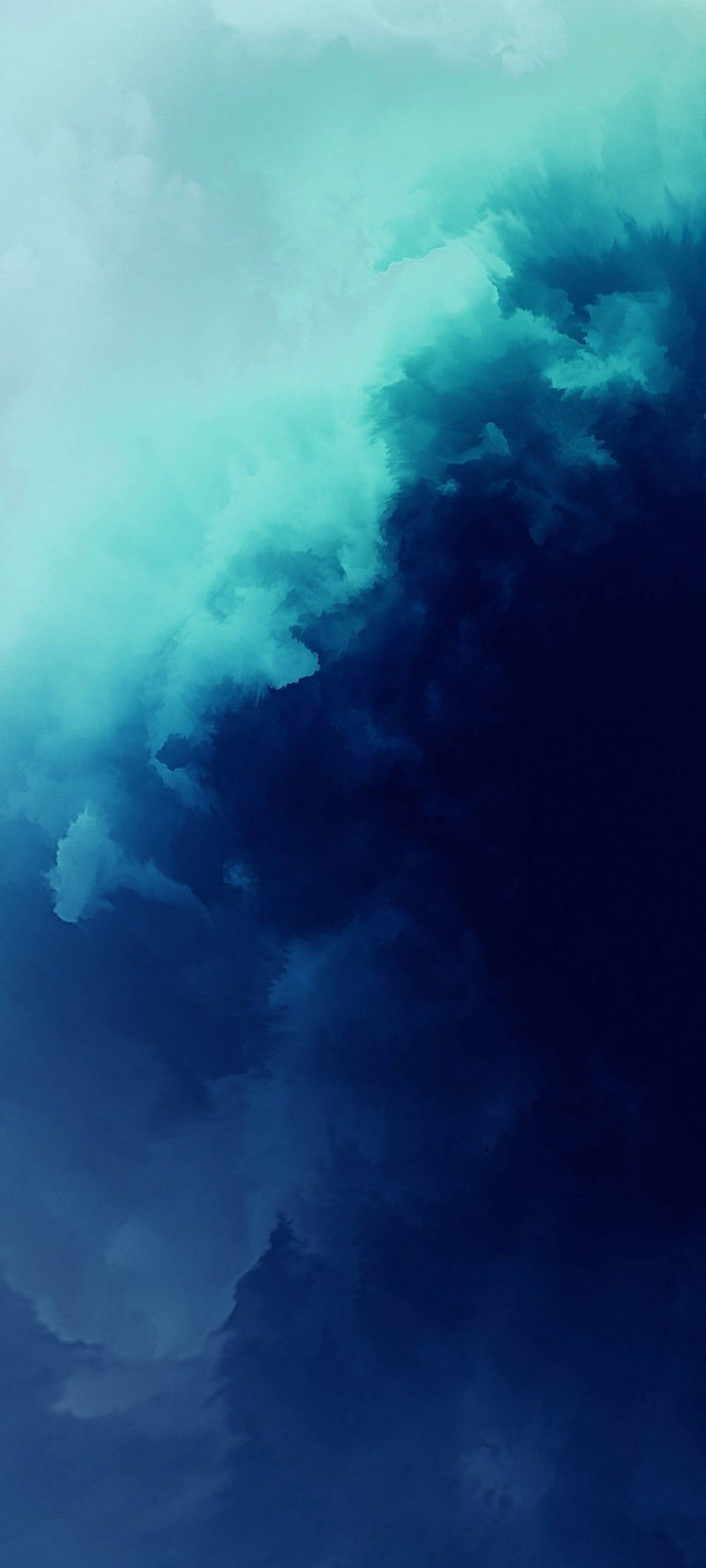 Oneplus 9 Pro, Dark Blue Clouds, teal, Full HD Phone Wallpaper
