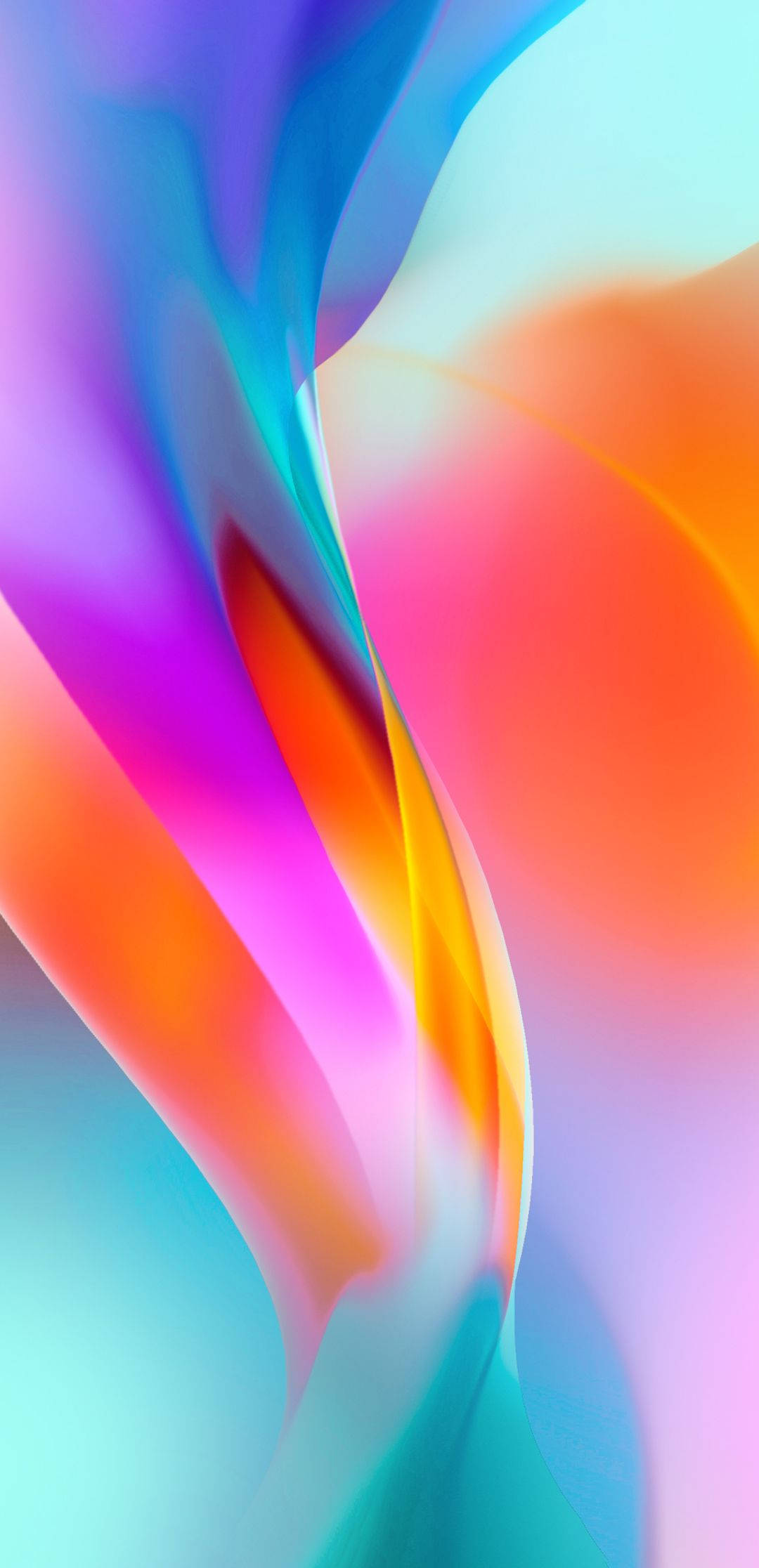 OnePlus 9R, vibrant abstract swirls, seamless gradient, Full HD Phone Wallpaper