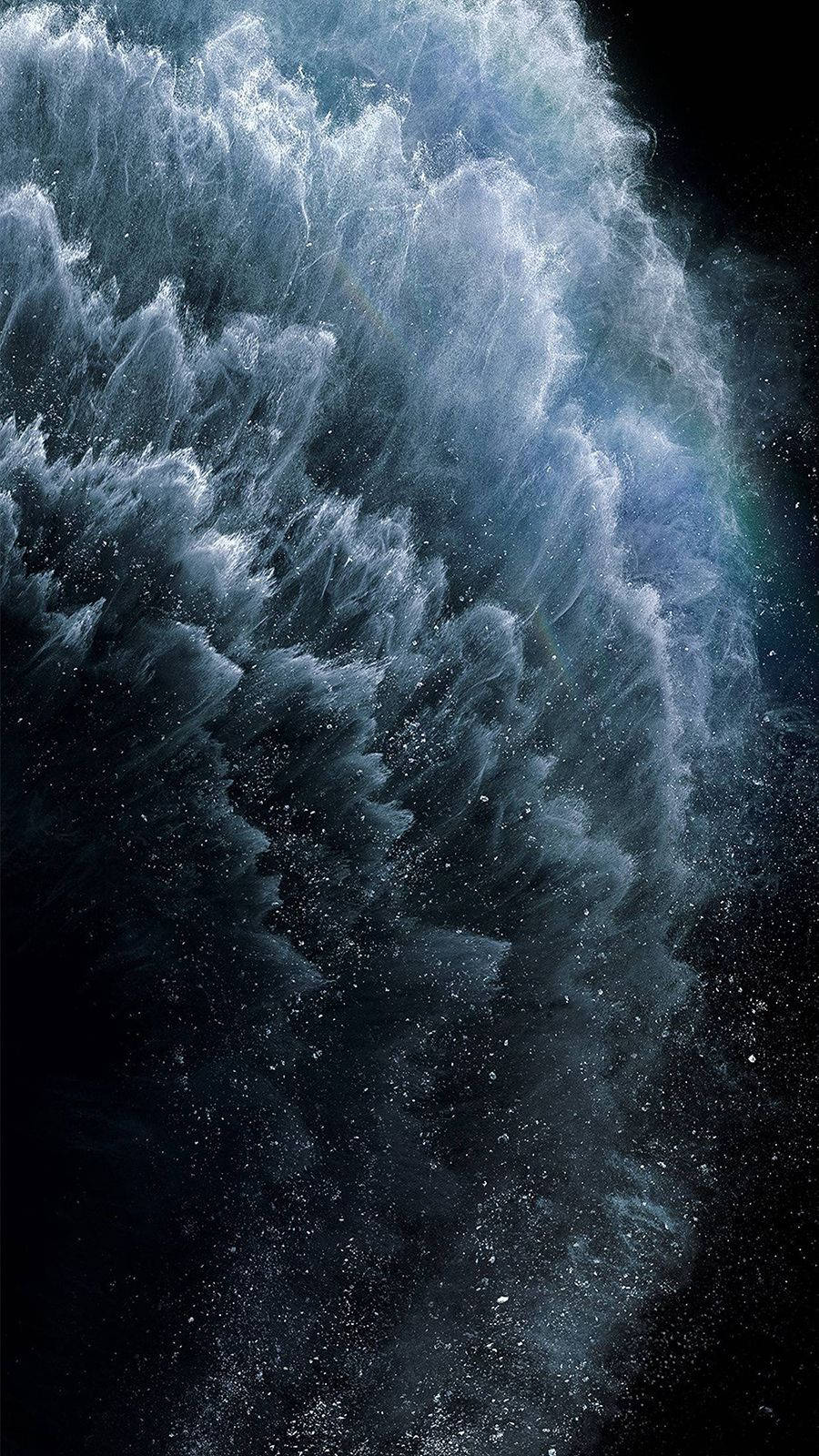 OnePlus 9R, crashing waves, darkness, HD Phone Wallpaper