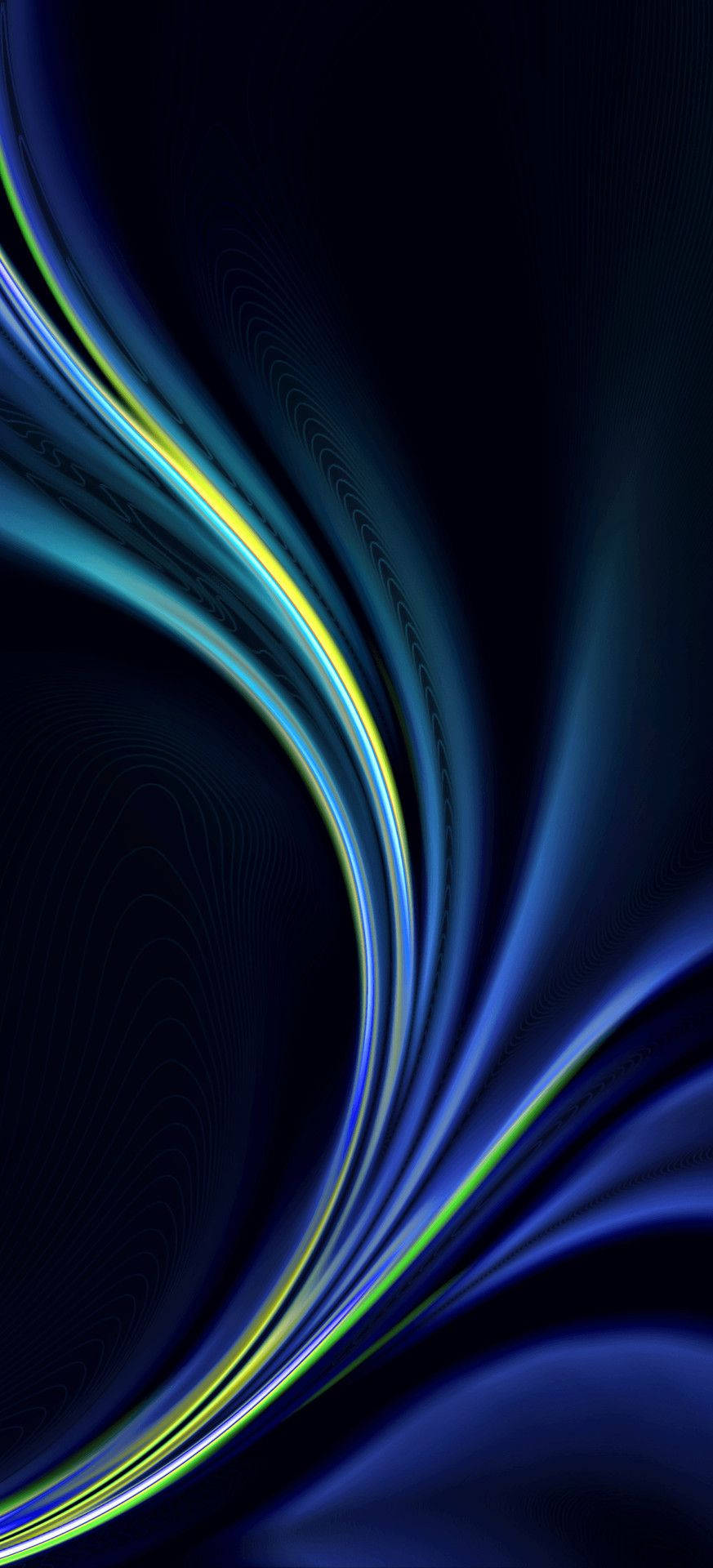 OnePlus 9r, neon blue, yellow, Full HD Phone Wallpaper
