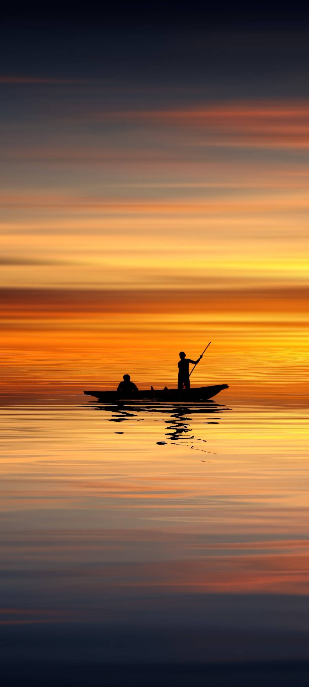 OnePlus 9r, sunset, orange, Full HD Phone Wallpaper