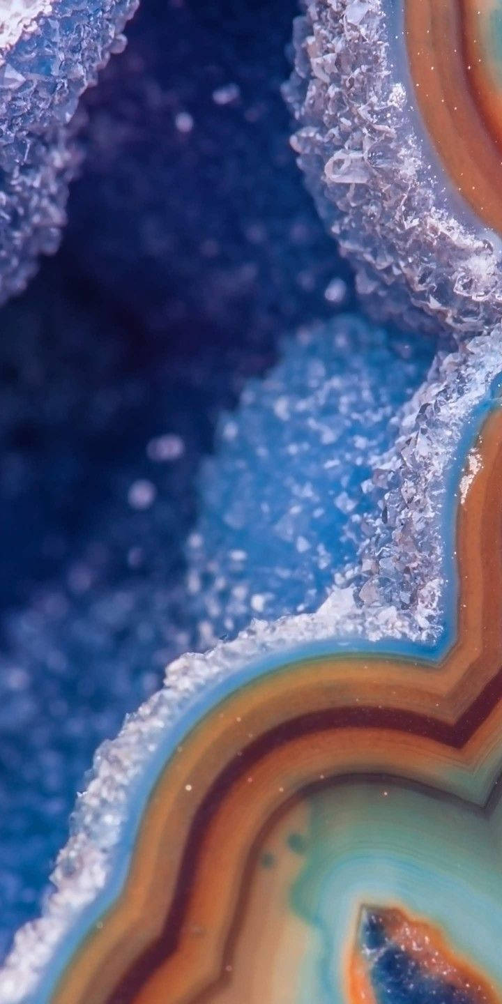OnePlus 9r, geode, crystalline formations, HD Phone Wallpaper