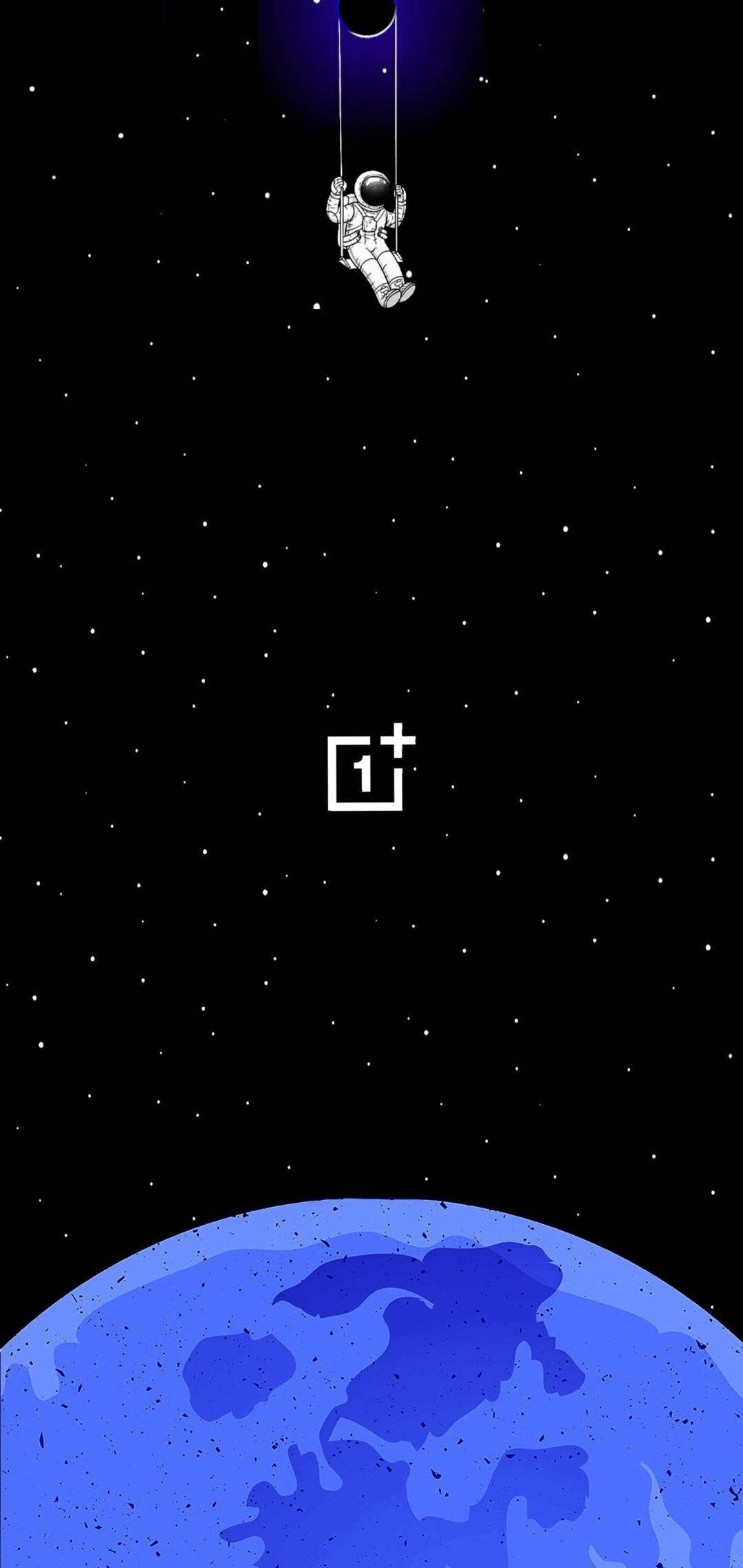 OnePlus, water drop notch, astronaut, Full HD Phone Wallpaper