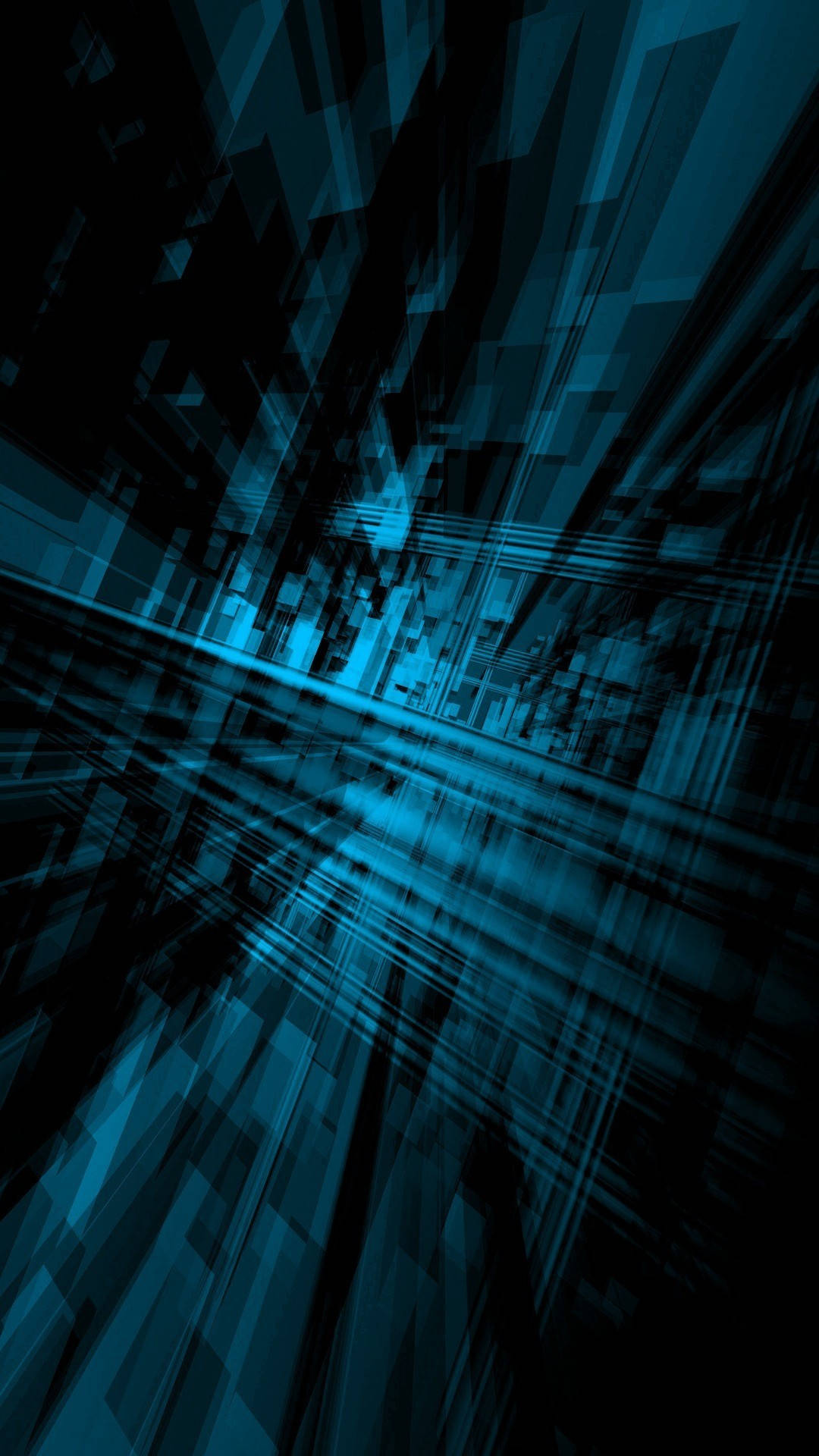 OnePlus, Dark Blue, geometric shards, Full HD Phone Wallpaper