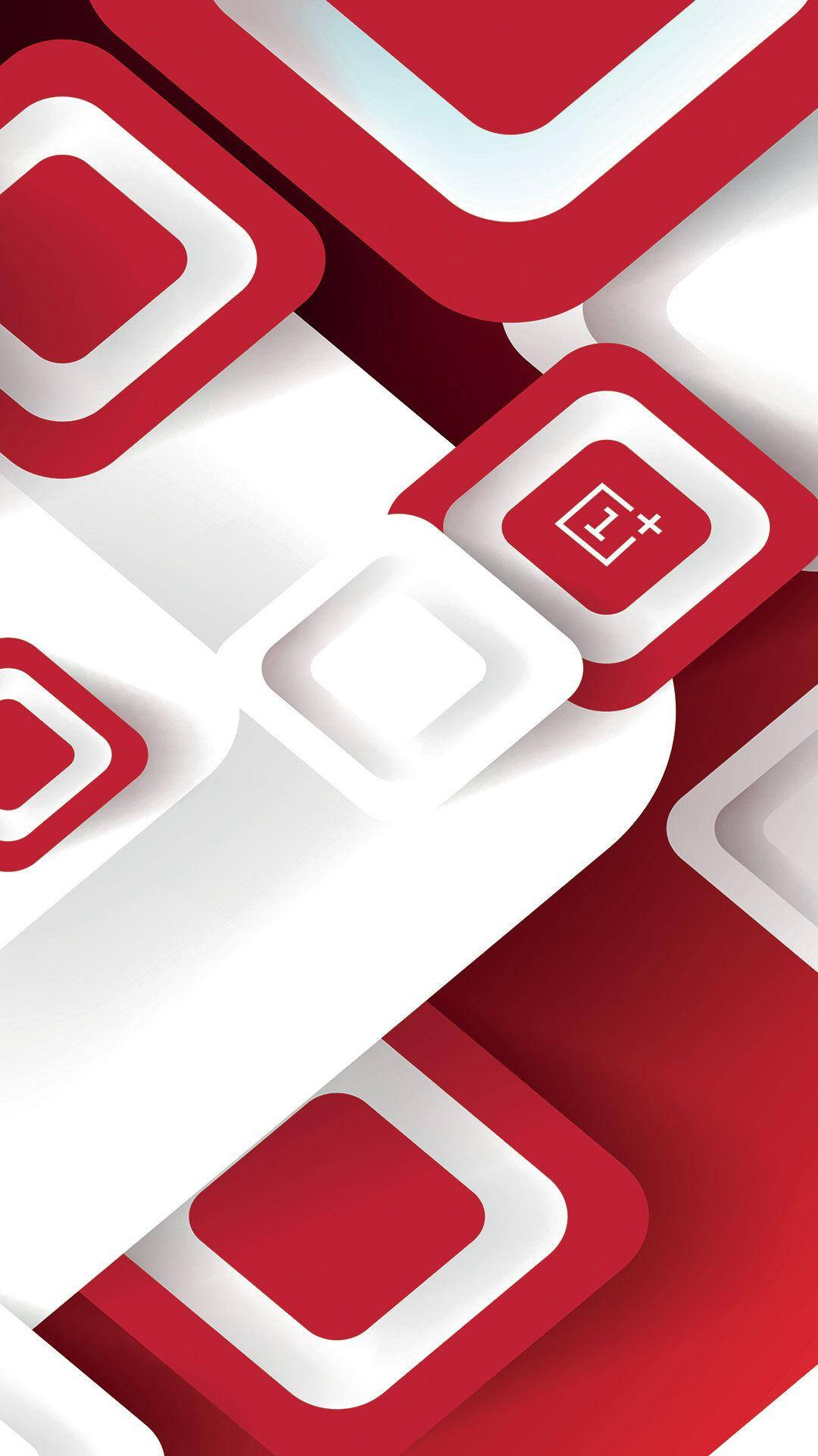 OnePlus, red, white, Full HD Phone Wallpaper