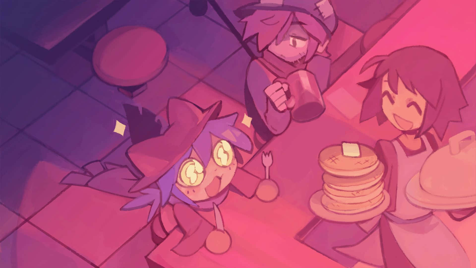 Oneshot, diner, pancakes, Full HD Desktop Wallpaper