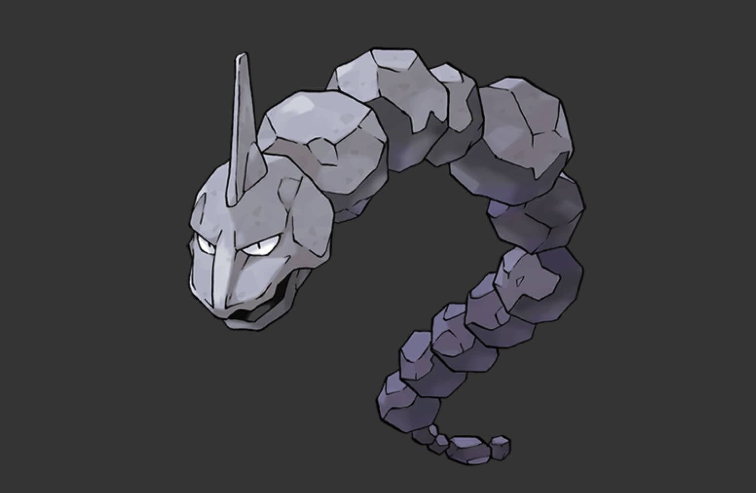 Onix, glowing eyes, jagged segments, HD Desktop Wallpaper