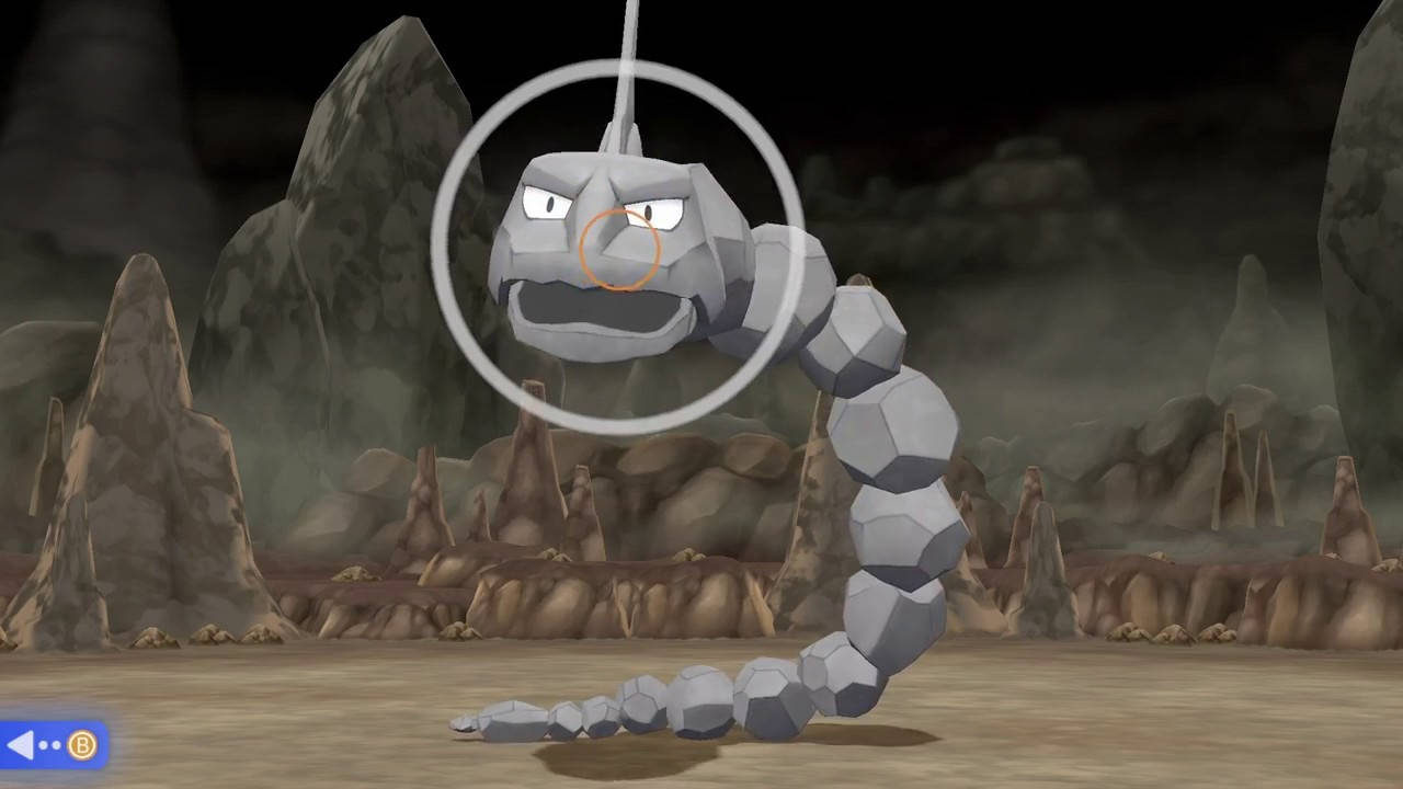Onix, target lock circle graphic, misty rocky desert, HD Desktop Wallpaper