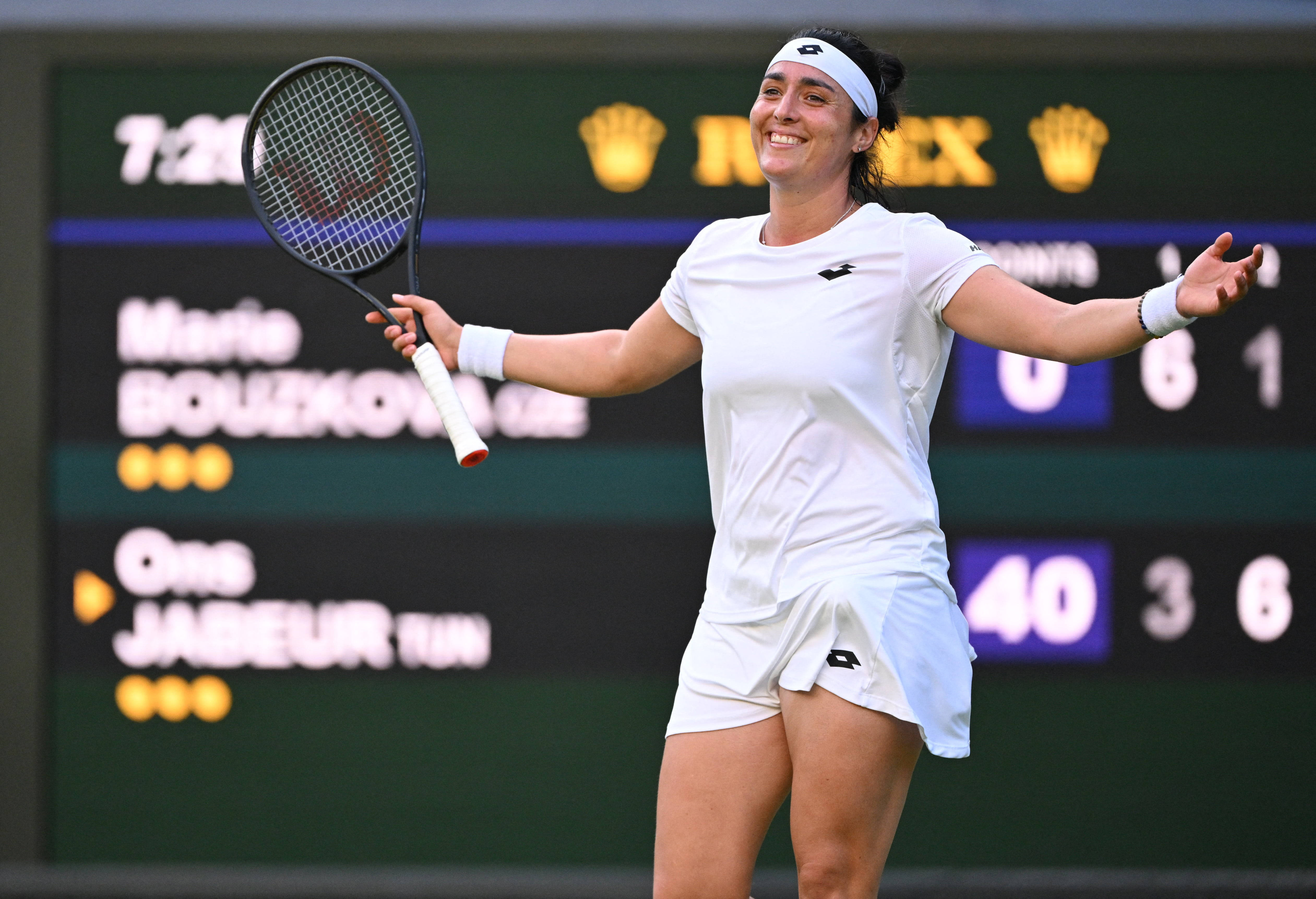 Ons Jabeur, grass court, tennis player, 4K Desktop Wallpaper