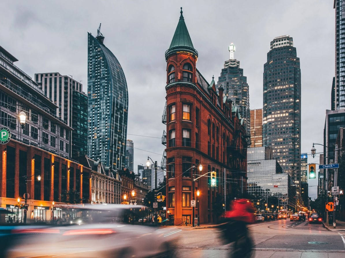 Ontario, downtown building, time lapse, SD Desktop Wallpaper