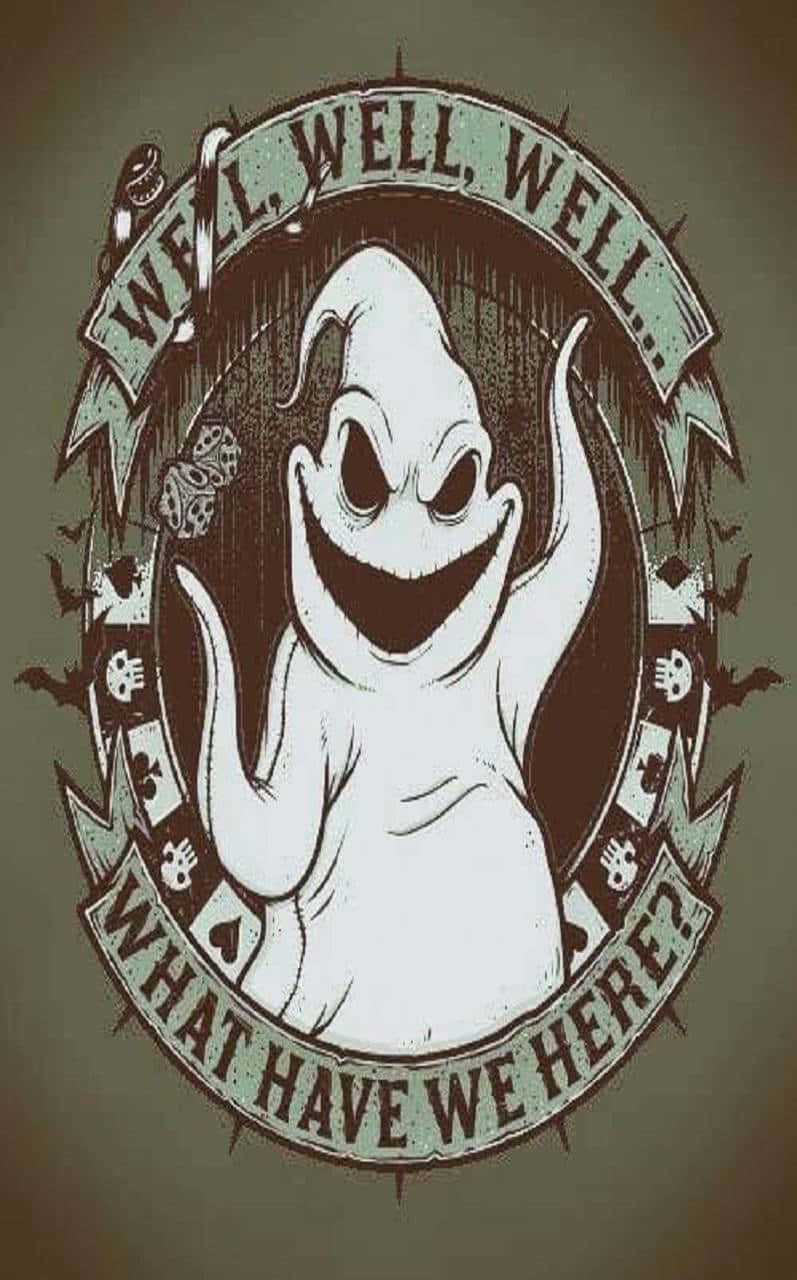 Oogie Boogie, cartoonish ghost, wide grin, HD Phone Wallpaper