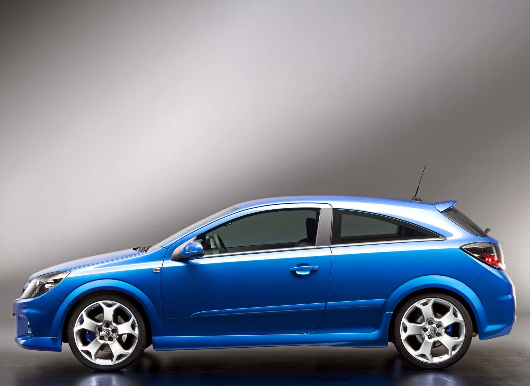 Opel Astra, vibrant blue, profile, Full HD Desktop Wallpaper