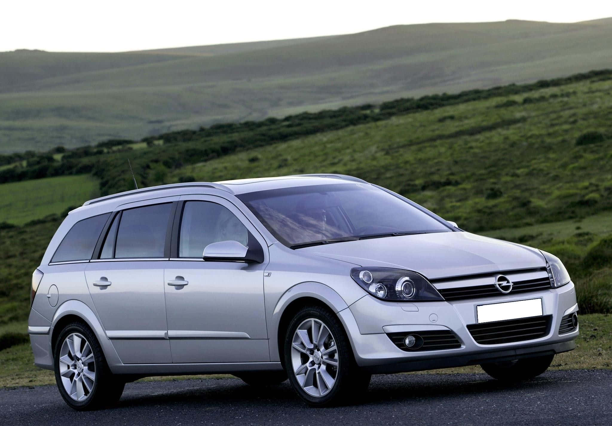 Opel Astra, silver, station wagon, Full HD Desktop Wallpaper