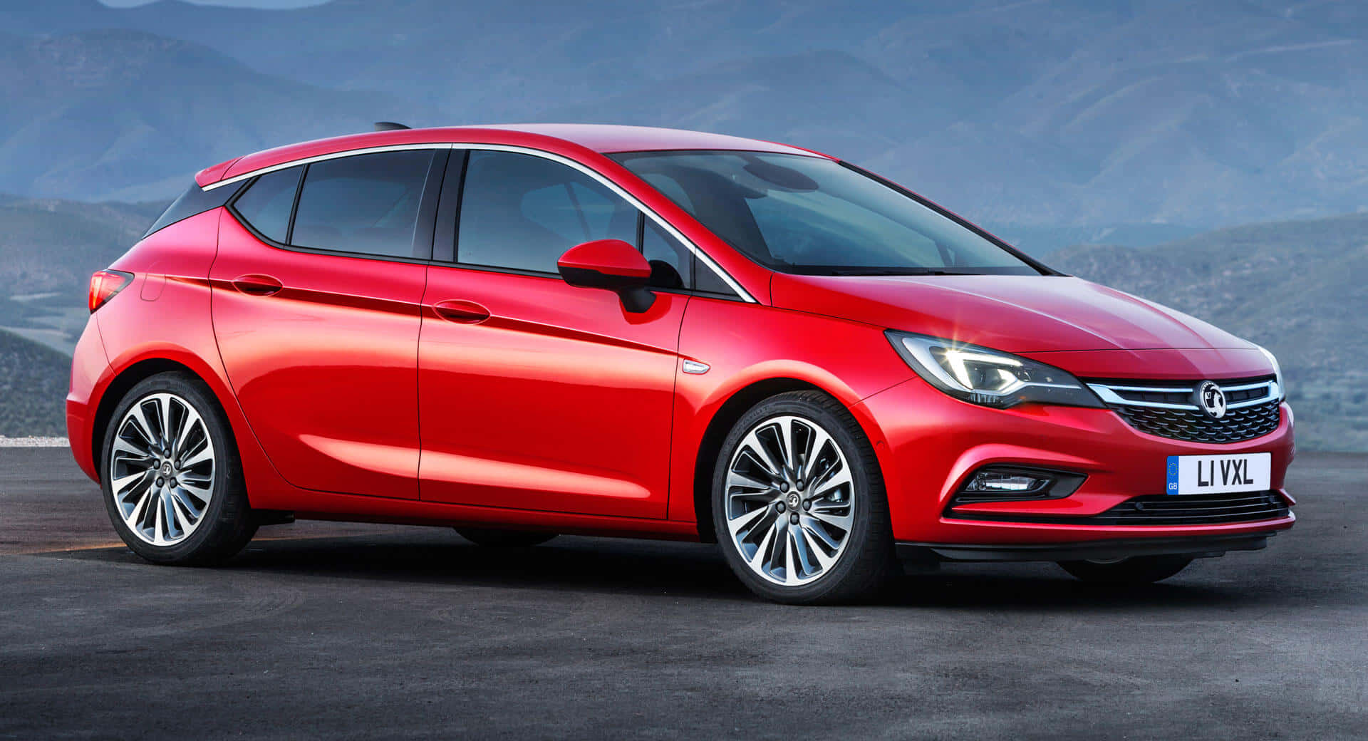Opel Astra, 2020, glossy red, Full HD Desktop Wallpaper