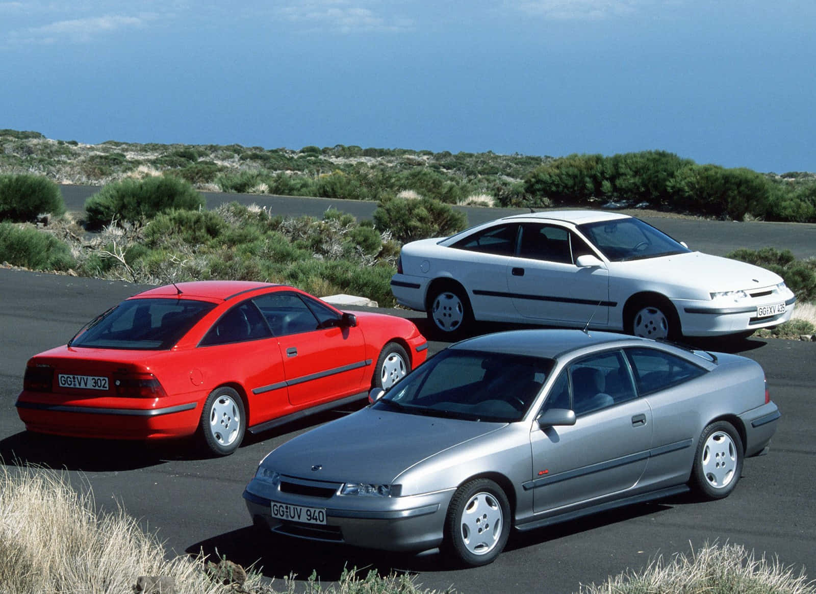 Opel Calibra, sleek, red, HD Desktop Wallpaper