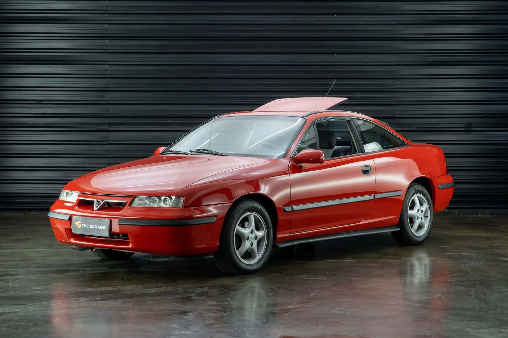 Opel Calibra, glossy red, vintage coupe, Full HD Desktop Wallpaper