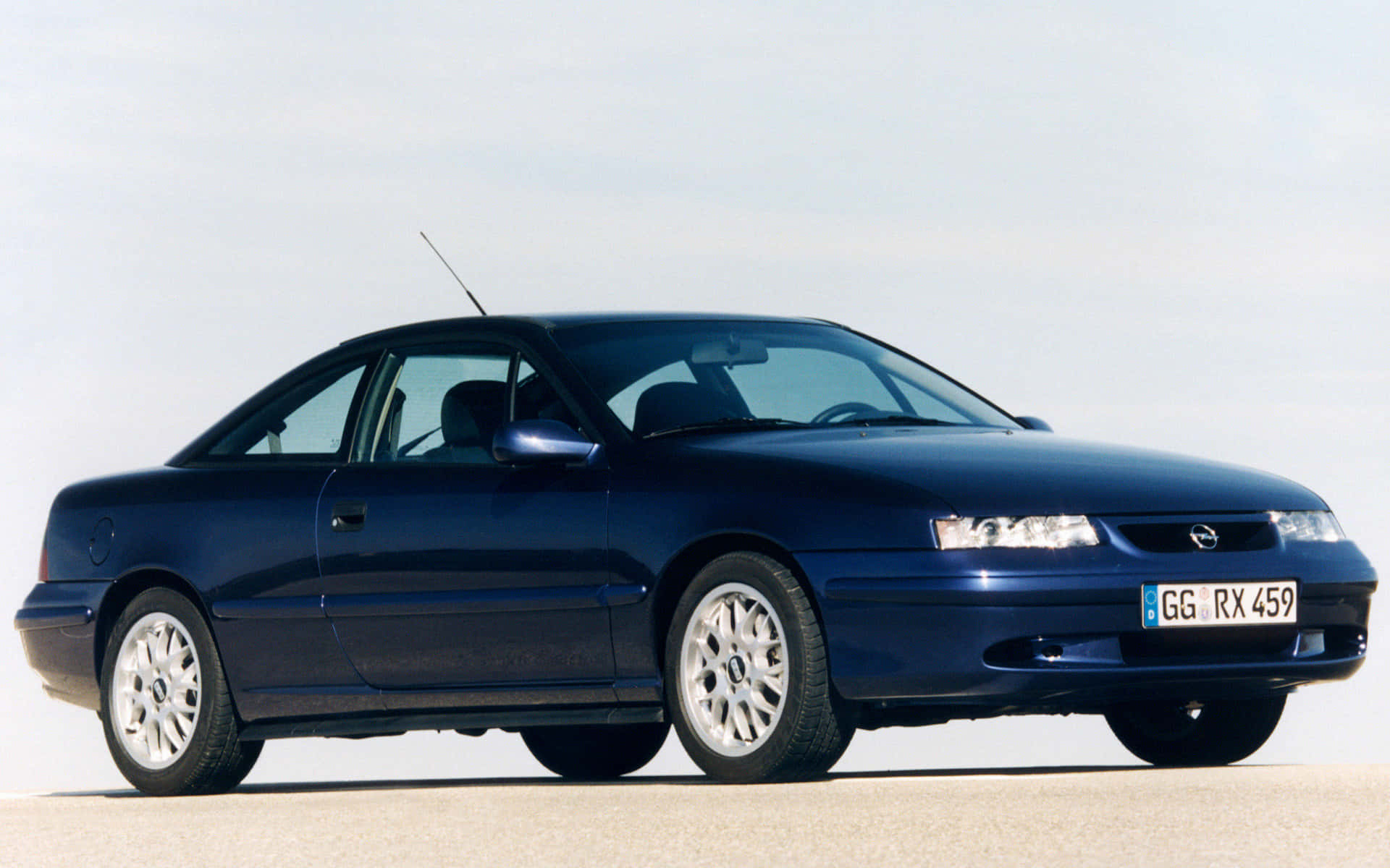 Opel Calibra, dark blue, coupe, Full HD Desktop Wallpaper