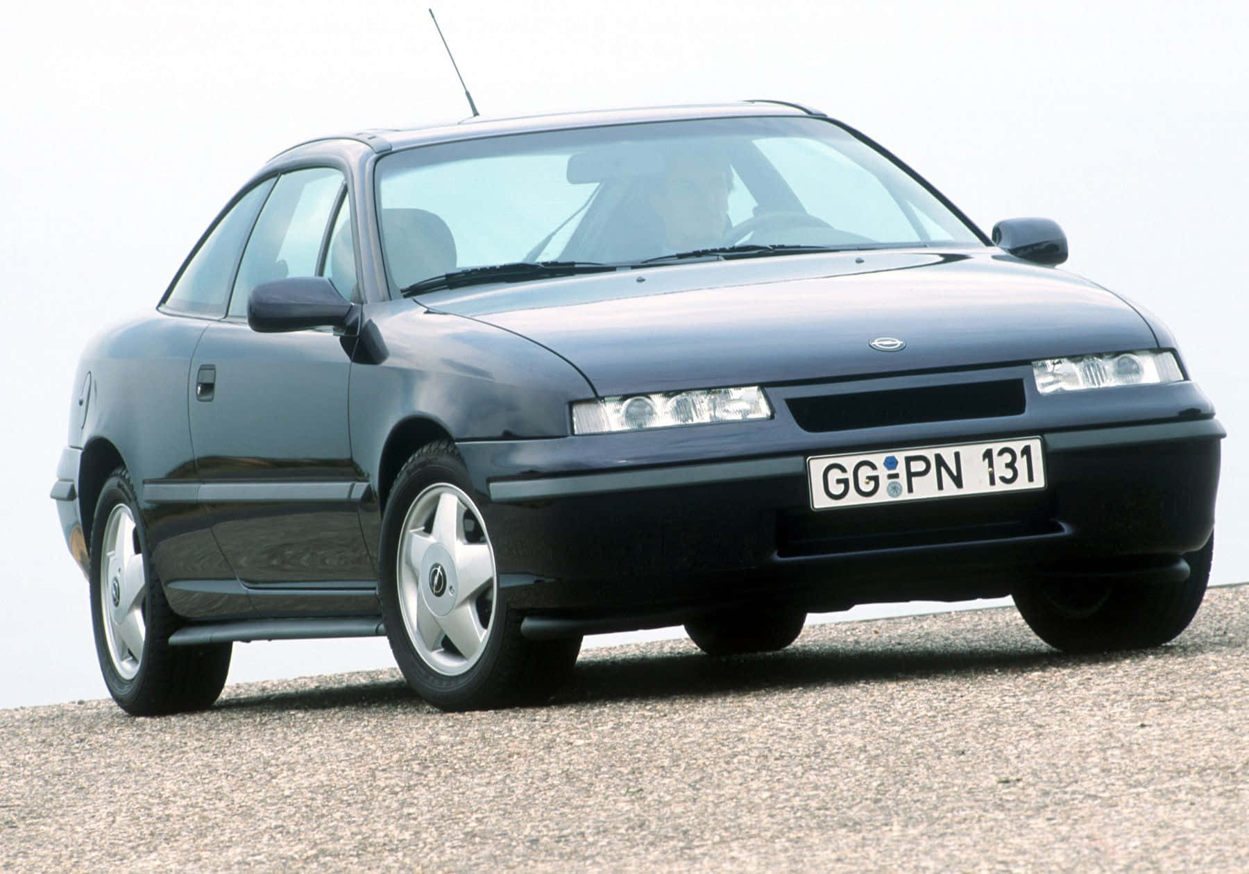 Opel Calibra, dark blue, coupe, HD Desktop Wallpaper