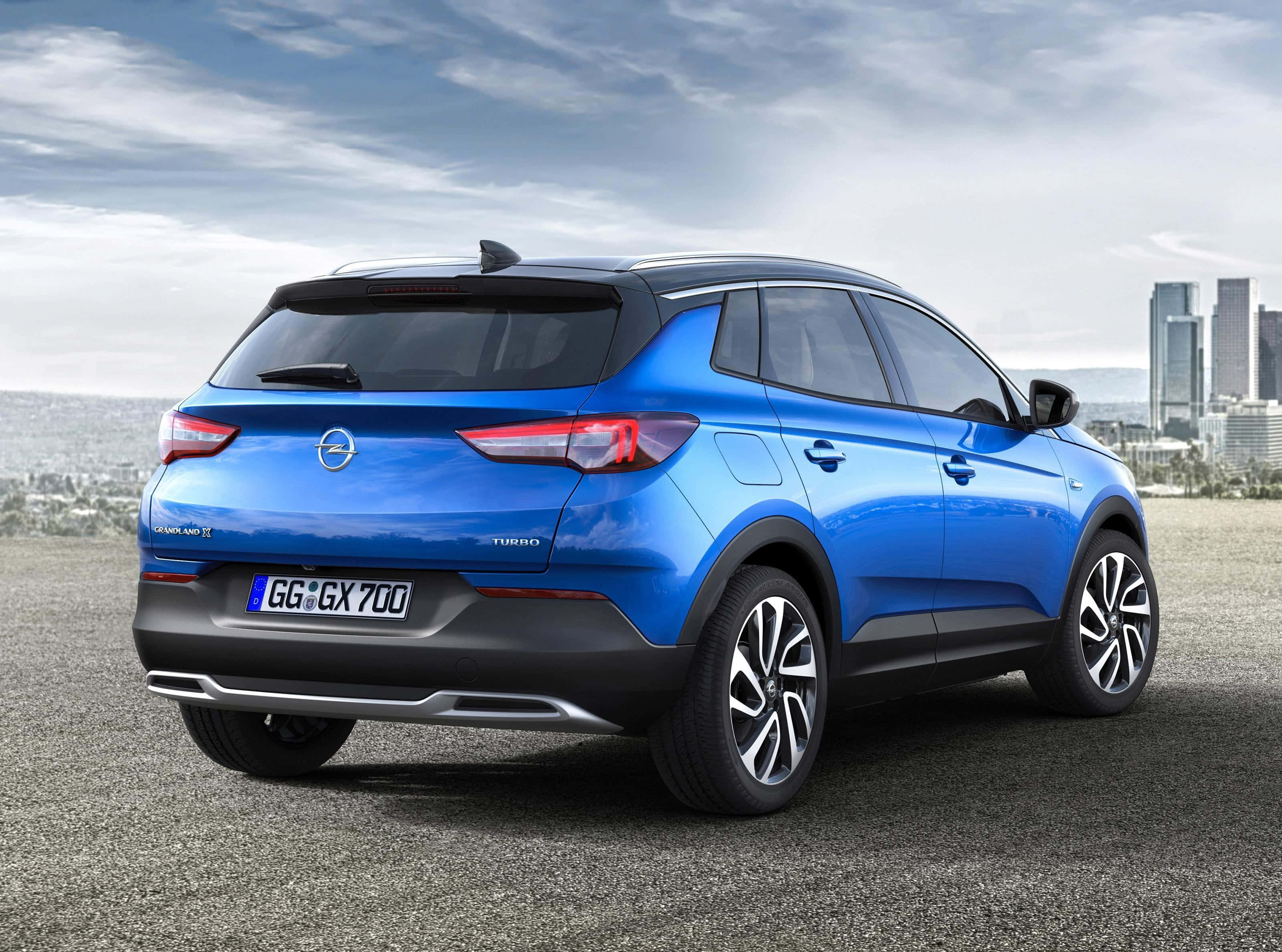 Opel Grandland X, vibrant blue, gravel, 2K Desktop Wallpaper