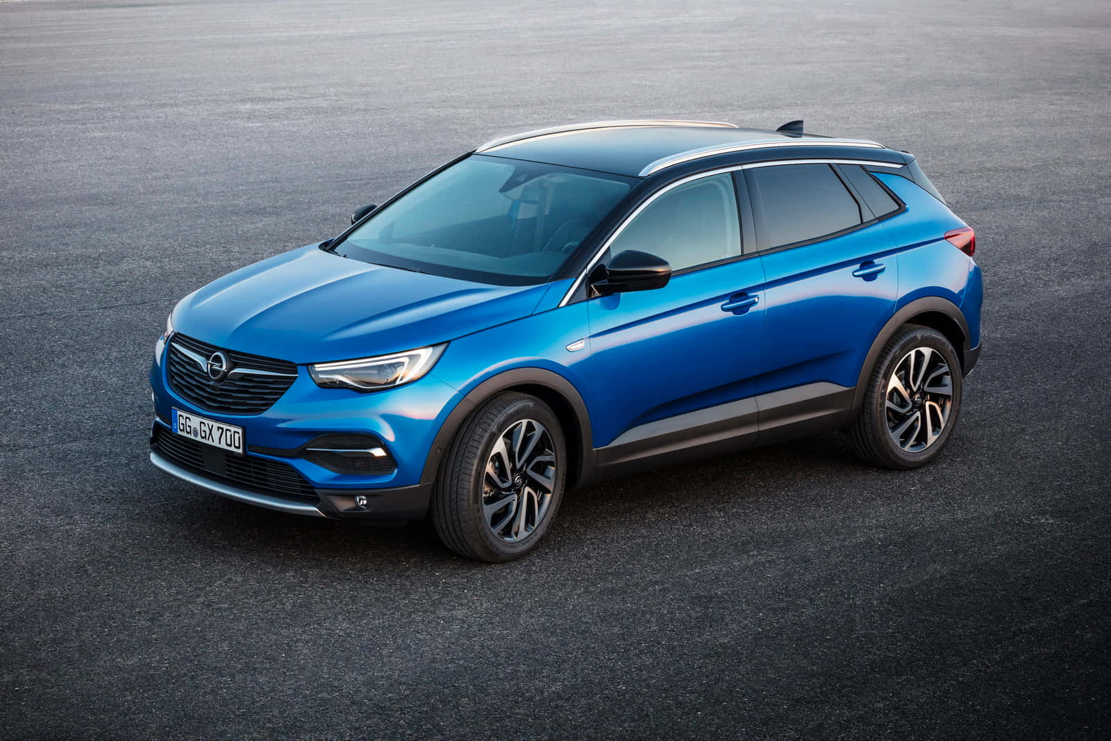 Opel Grandland X, blue, crossover SUV, HD Desktop Wallpaper