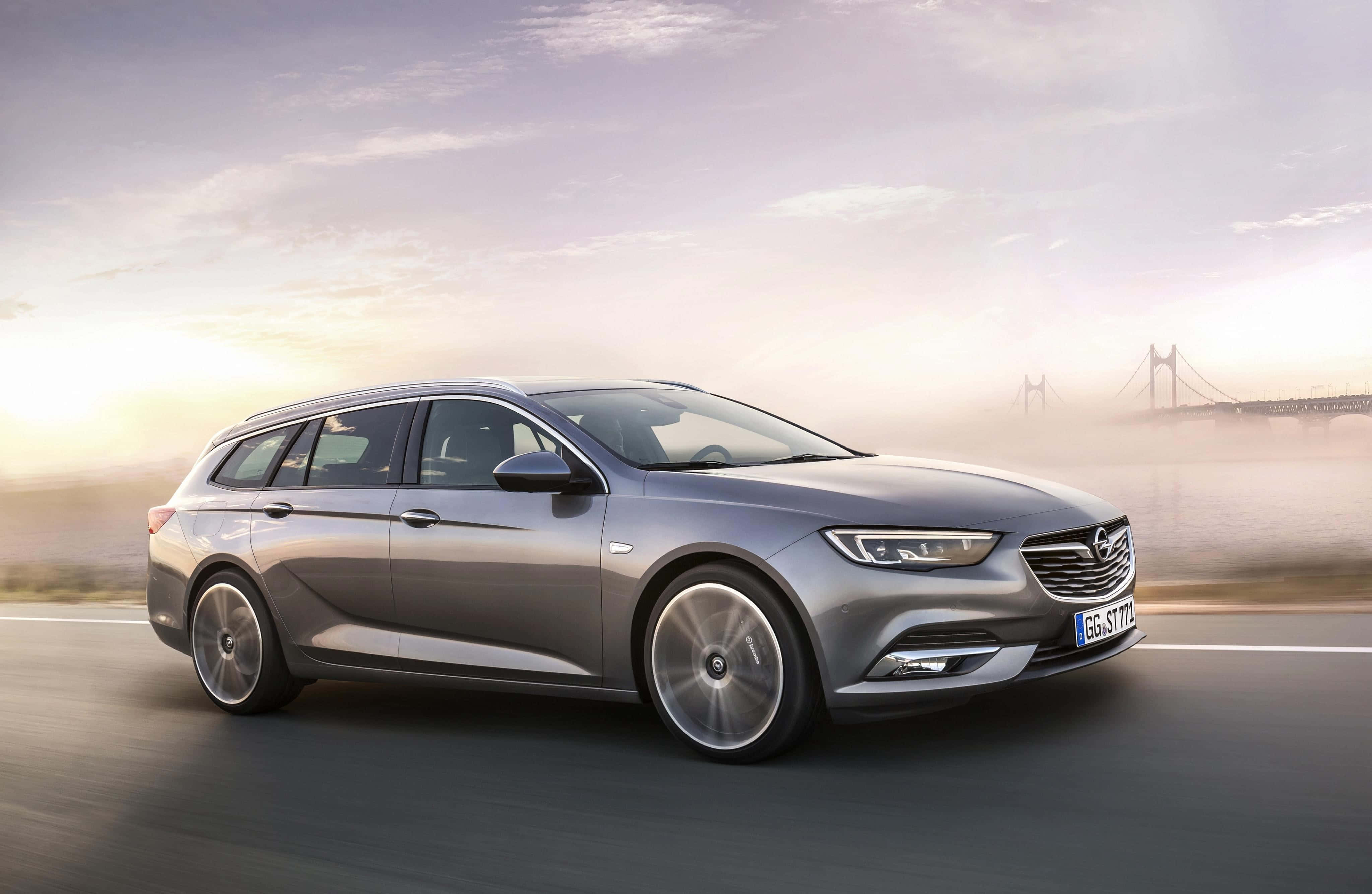 Opel Insignia, silver, station wagon, 4K Desktop Wallpaper