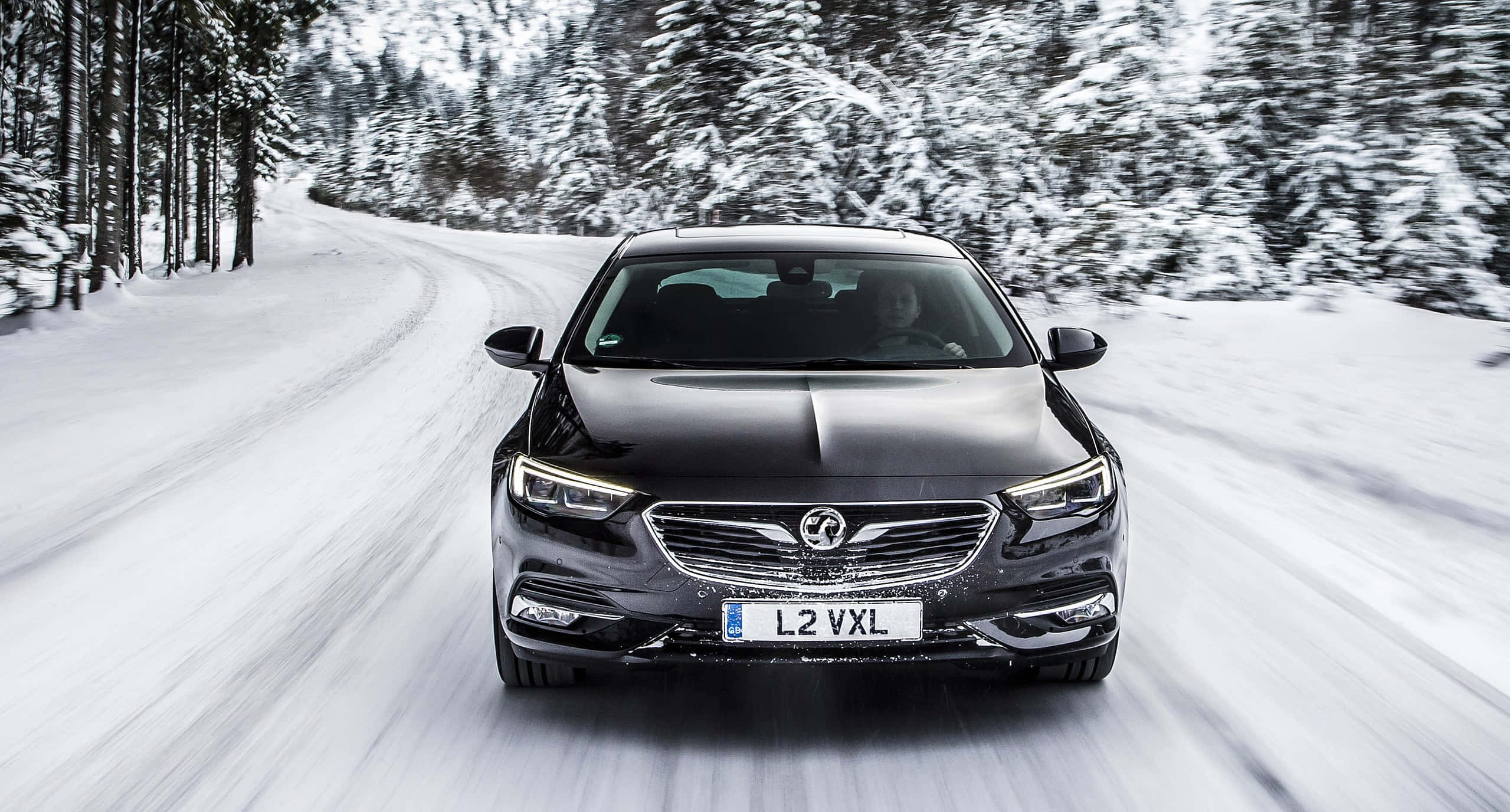 Opel Insignia, black, luxury sedan, Full HD Desktop Wallpaper