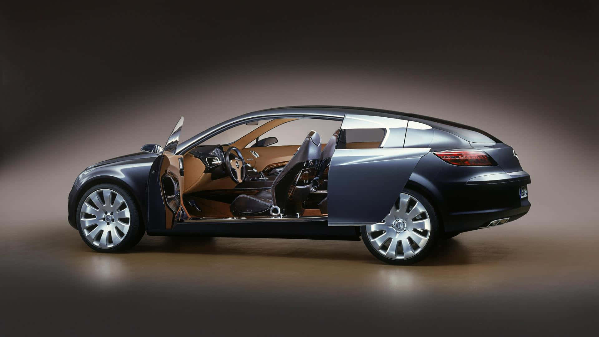 Opel Insignia, dark blue, open doors, Full HD Desktop Wallpaper