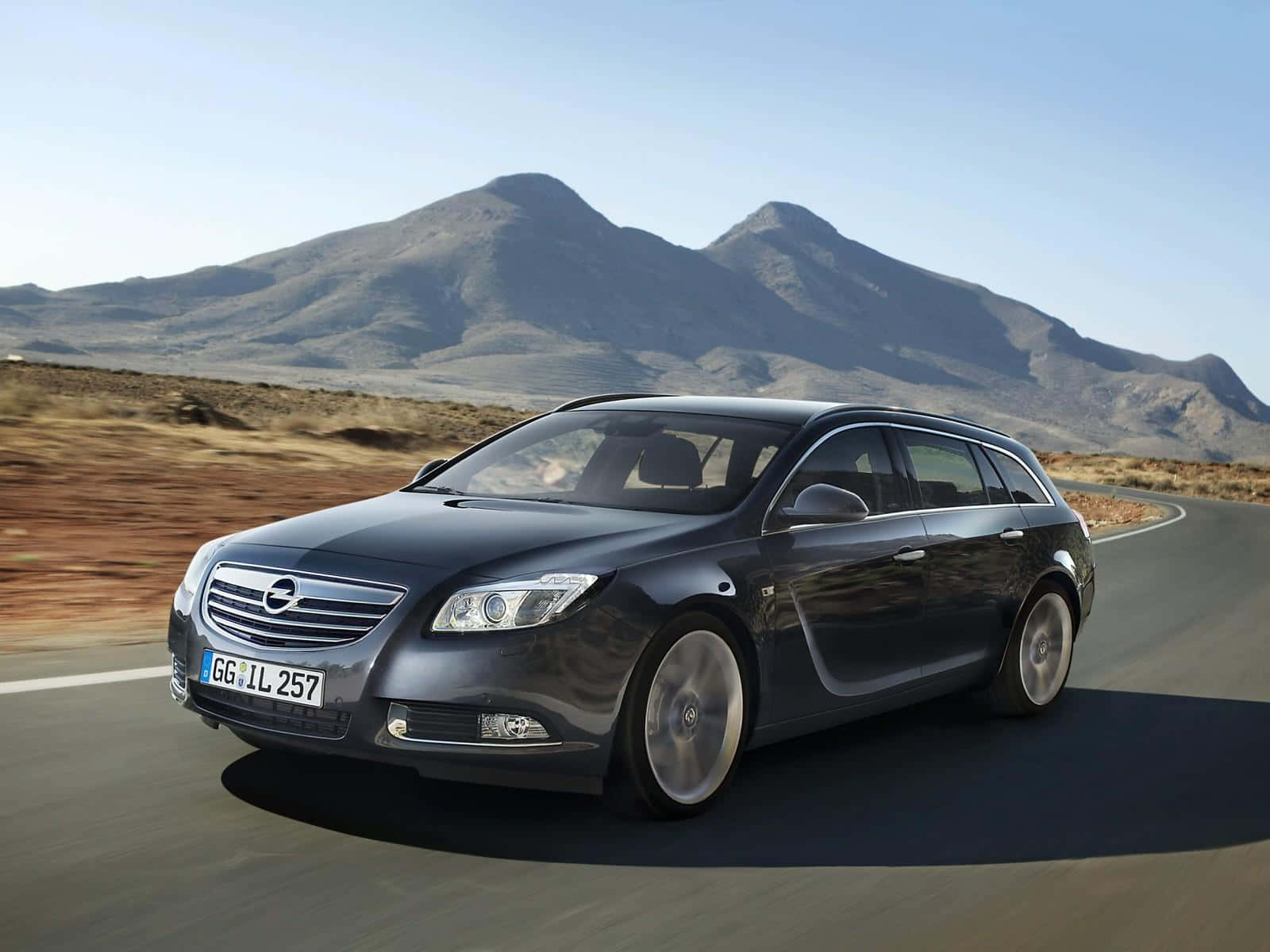 Opel Insignia, estate car, dark gray, HD Desktop Wallpaper