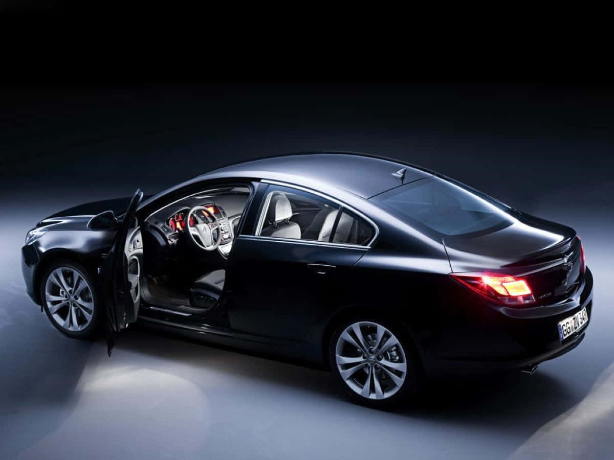 Opel Insignia, black, sedan, SD Desktop Wallpaper