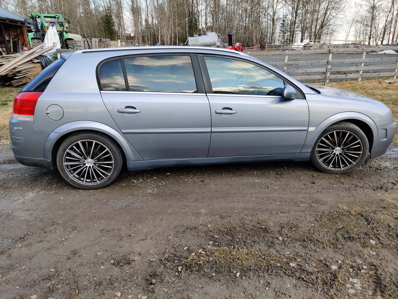 Opel Signum, silver, black rims, HD Desktop Wallpaper