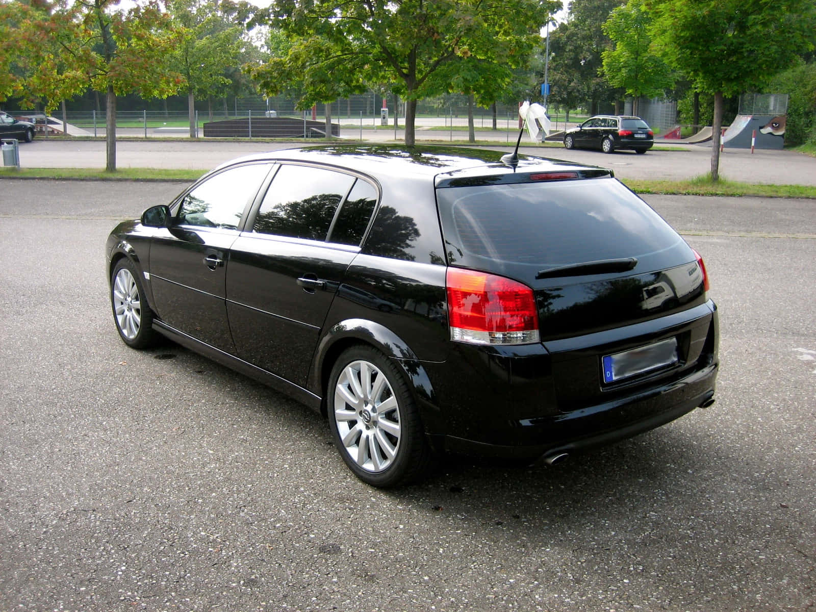 Opel Signum, glossy black, station wagon, HD Desktop Wallpaper