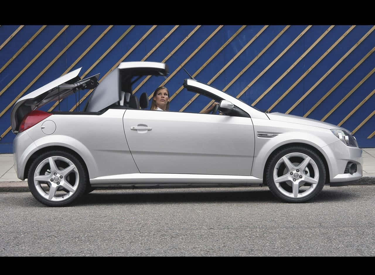 Opel Tigra, silver, convertible, HD Desktop Wallpaper