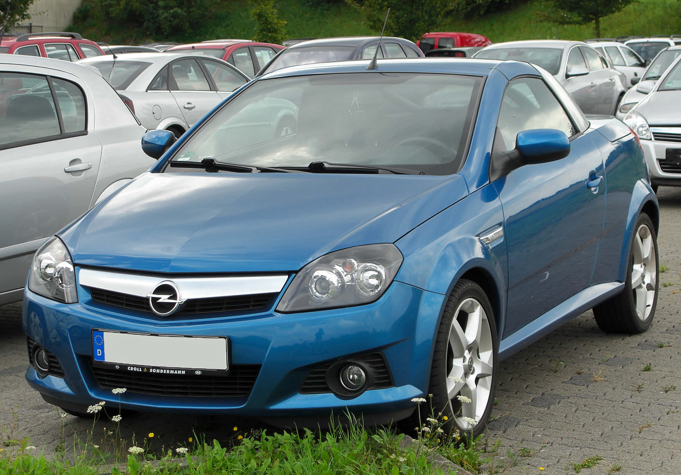 Opel Tigra, vibrant blue, coupe, Full HD Desktop Wallpaper