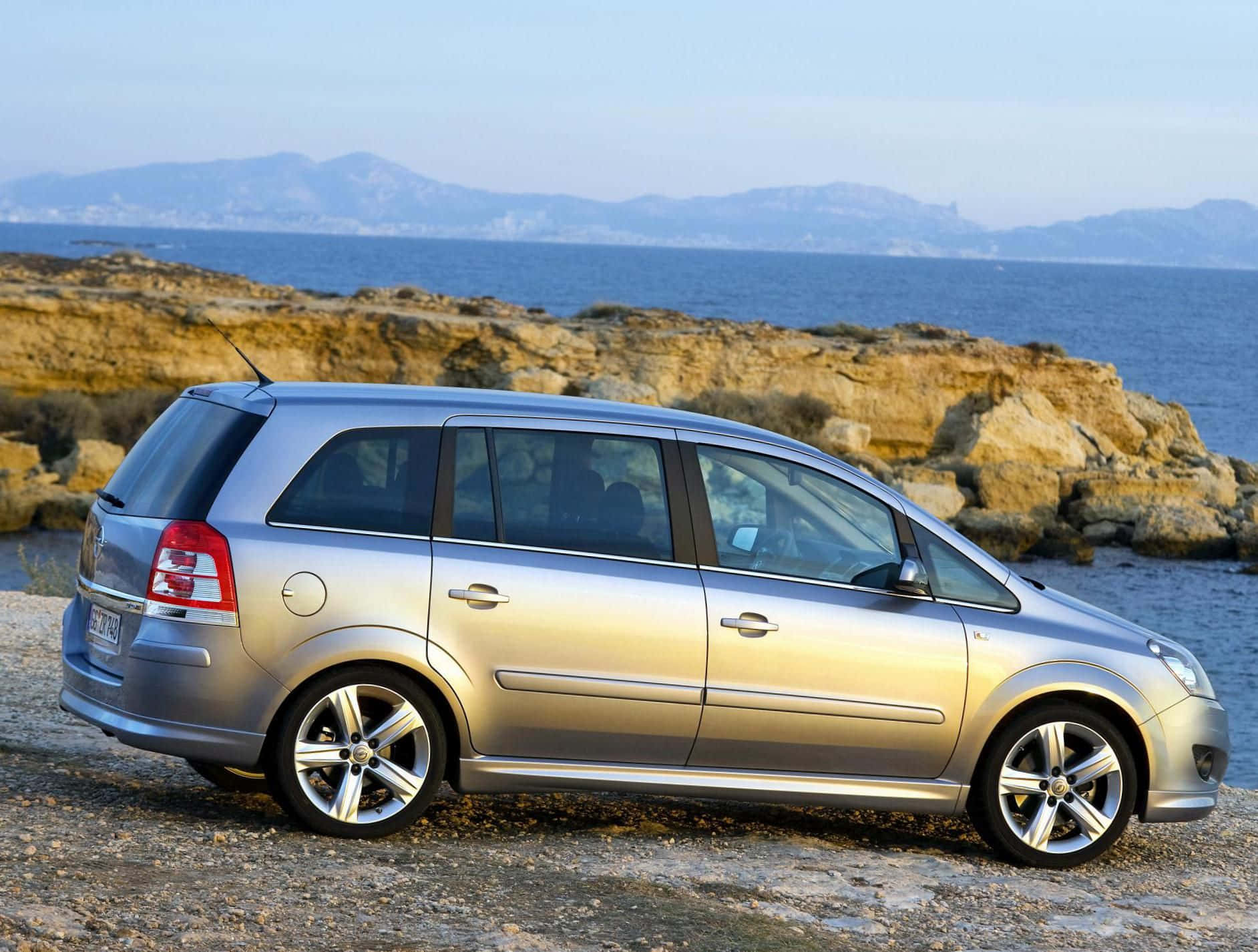 Opel Zafira, silver, station wagon, HD Desktop Wallpaper