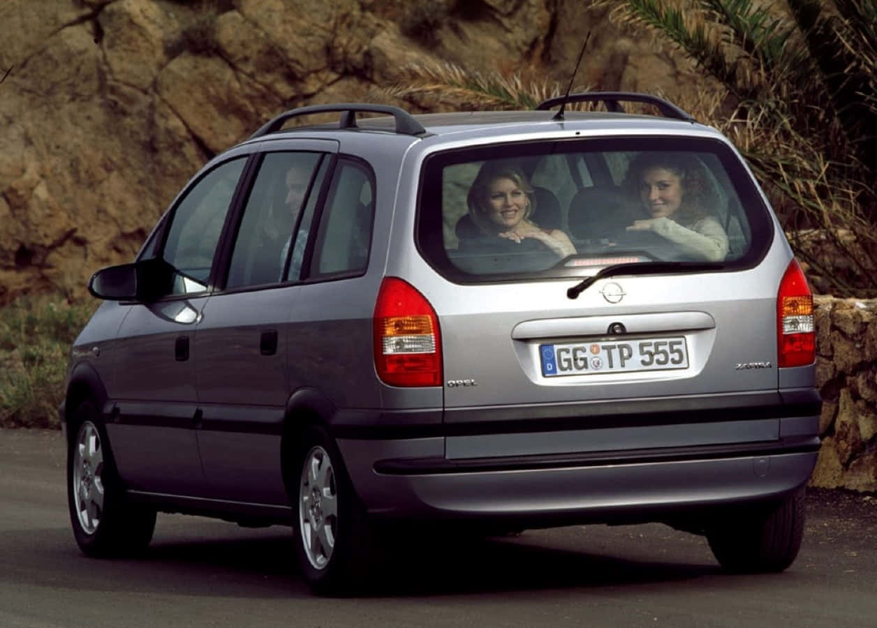 Opel Zafira, silver, station wagon, SD Desktop Wallpaper
