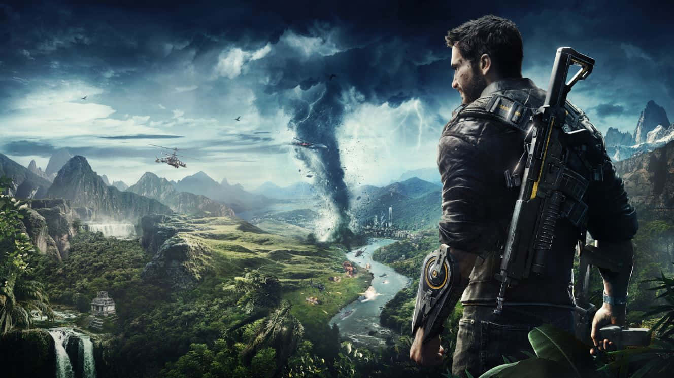 open-world game, soldier, rifle, HD Desktop Wallpaper