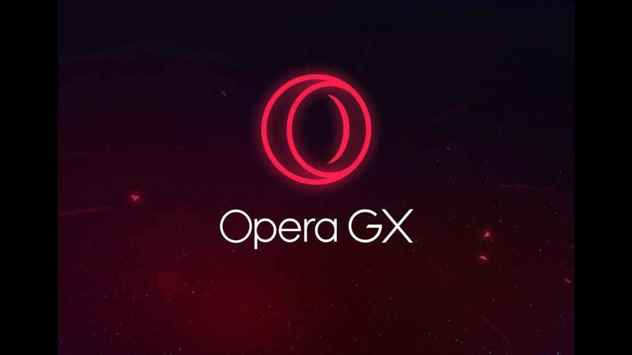 Opera GX, red light, glowing, HD Desktop Wallpaper